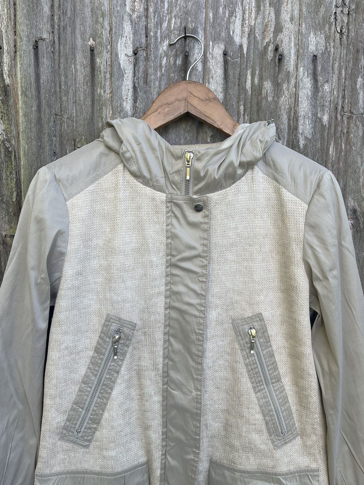 Designer Gabardine K.T Lightweight Technical Hooded Coat - Size 11 Size US M / EU 48-50 / 2 - 2 Thumbnail