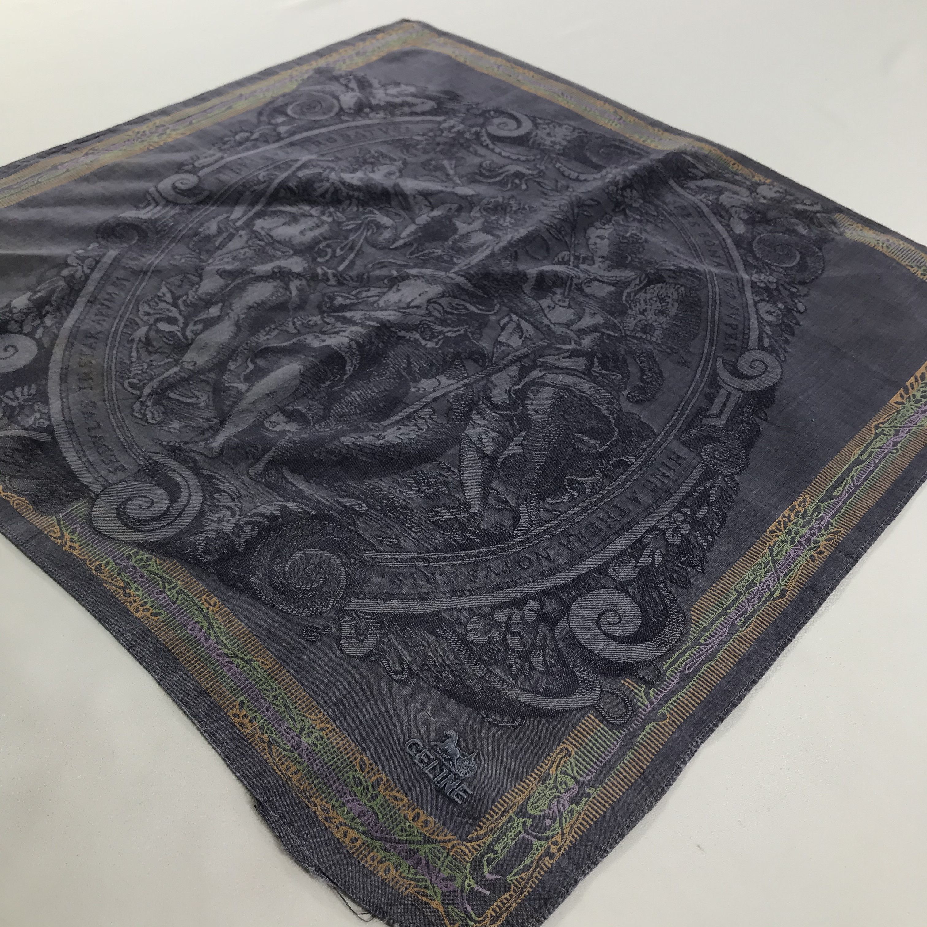 Celine × Vintage Celine Bandana / Handkerchief / Neckerchief - S1496 Size ONE SIZE - 2 Thumbnail