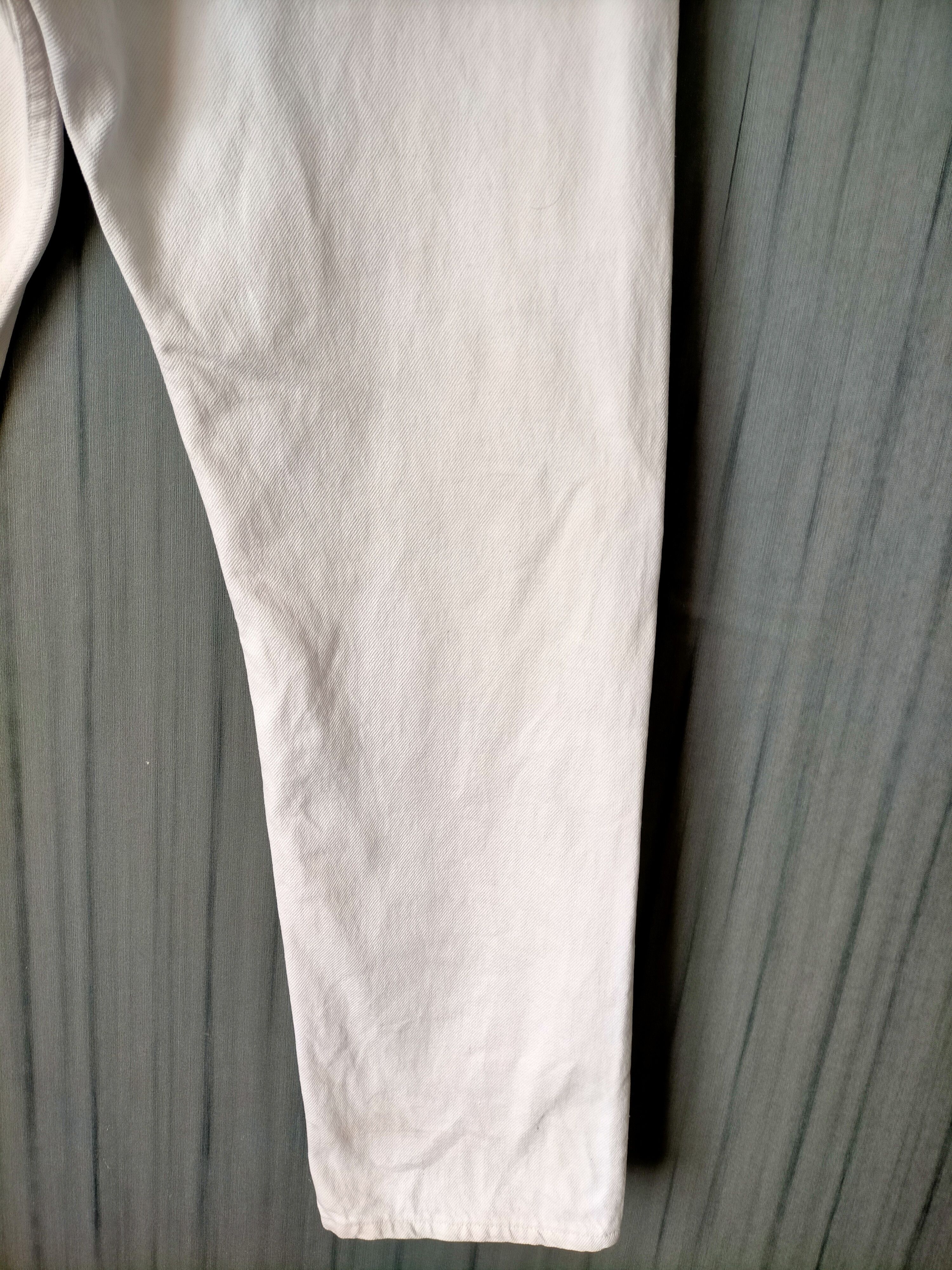 Levi's Vintage Clothing Vintage Levis 501 Usa Button Fly White Jeans Size US 33 - 13 Thumbnail