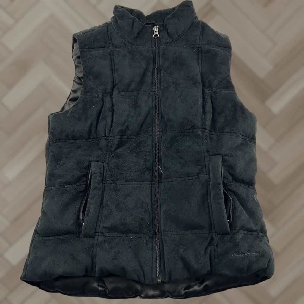 Eddie Bauer VINTAGE Eddie Bauer Vest Women’s Small Black Fleece Premium Quality Goose Down Down Vest Women’s Small Black Size S / US 4 / IT 40 - 1 Thumbnail