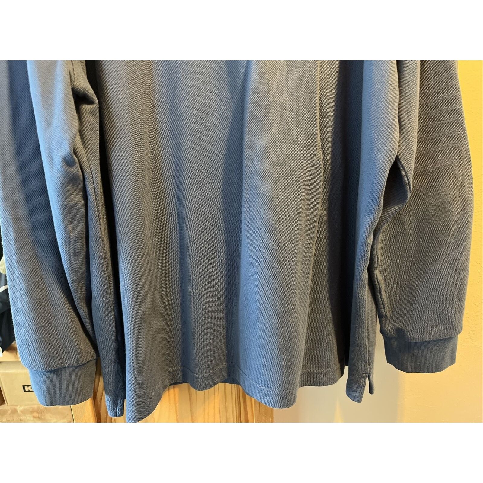 Club Room Club Room Men’s XXL Blue LS Button Cotton Blend Polo Shirt Size US XXL / EU 58 / 5 - 15 Thumbnail