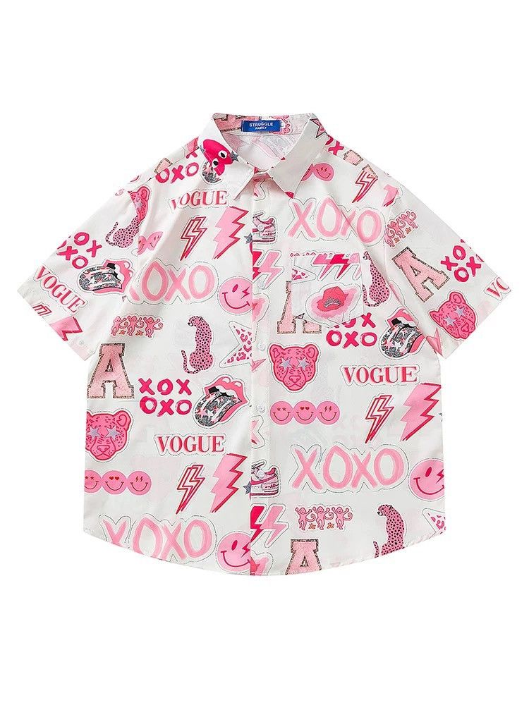 Other Graffiti Button Up Short Sleeve Shirt Size US M / EU 48-50 / 2 - 3 Thumbnail