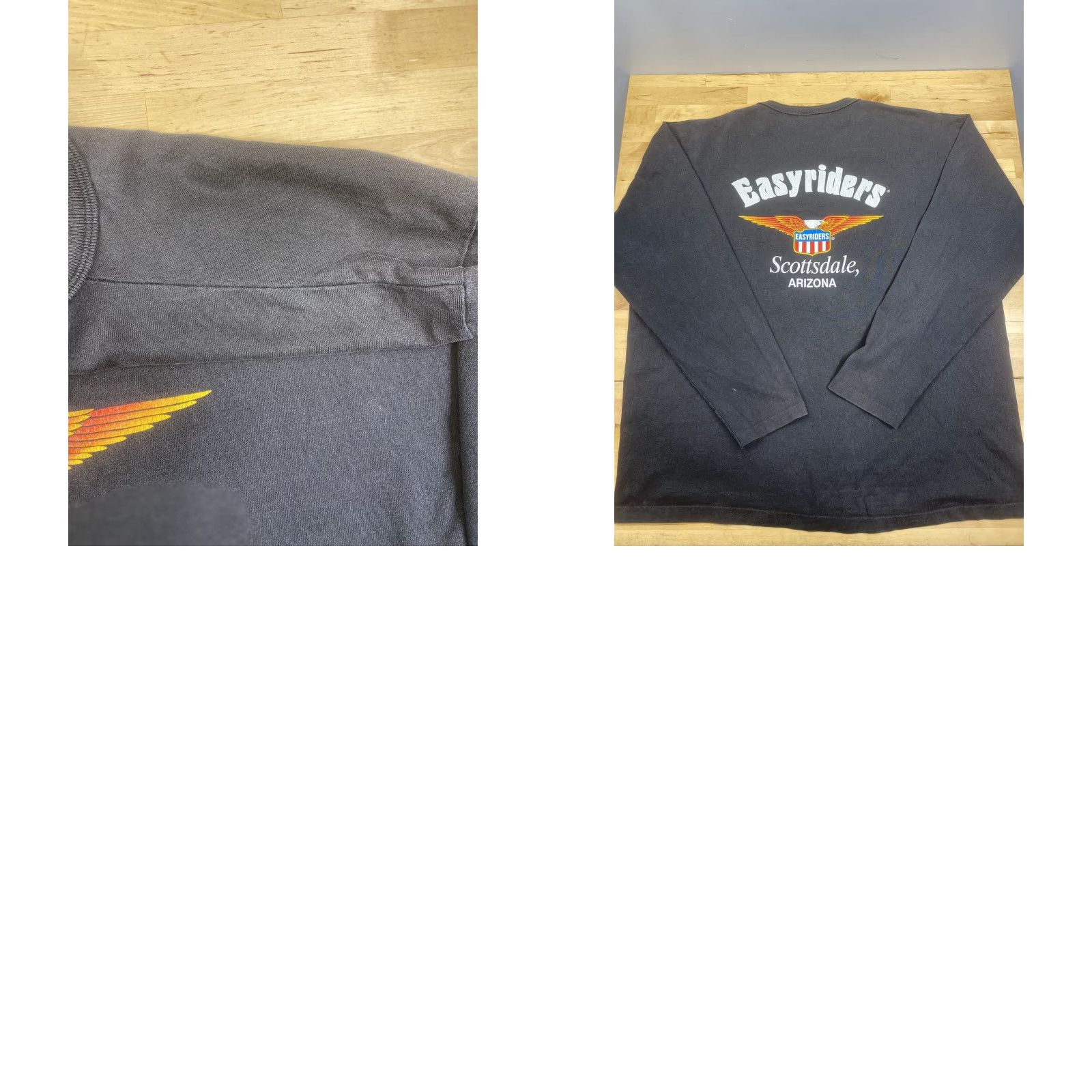 Vintage VINTAGE Easyriders Scottsdale Arizona Henley Long Sleeve Shirt Mens 2XL Black 8313 Size US XXL / EU 58 / 5 - 8 Thumbnail
