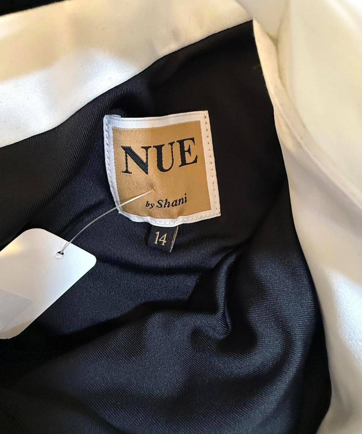 Designer Elegant NUE by Shani One-Shoulder Black Dress Size XL / US 12-14 / IT 48-50 - 4 Thumbnail