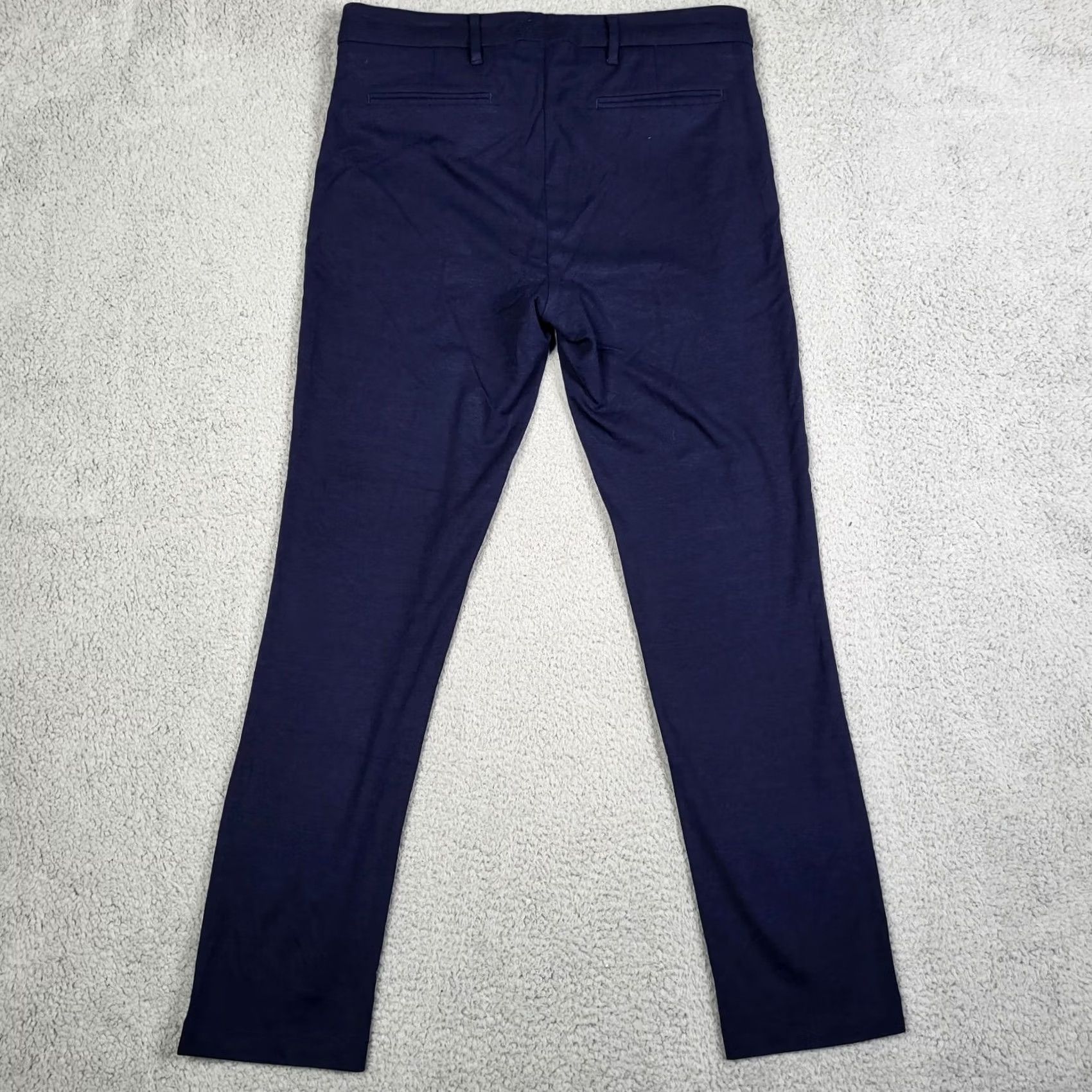 Neiman Marcus VINTAGE NEIMAN MARCUS Men's Navy Blue Dress Pants 32 Size US 32 / EU 48 - 3 Thumbnail