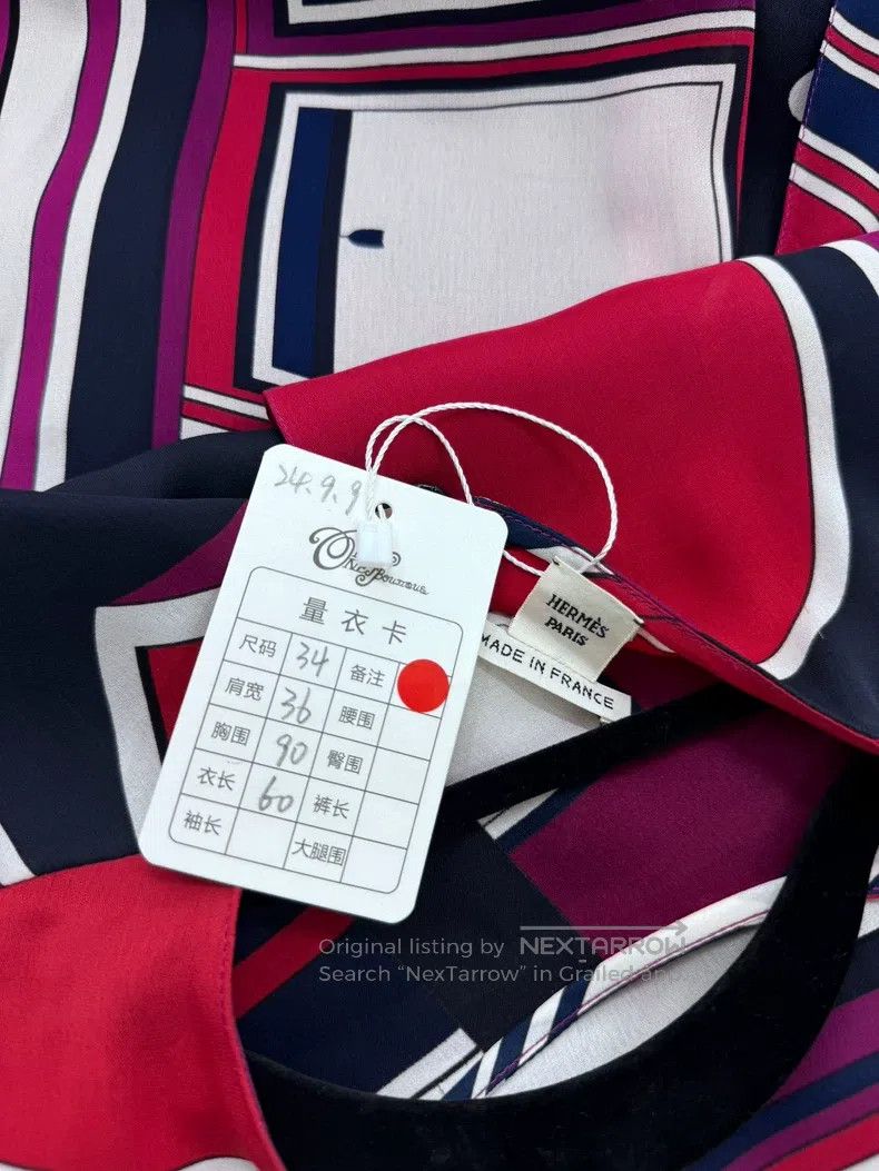 Hermes Hermes Colorful Pattern Silk Sleeveless Vest Size XXS / US 00 / IT 34 - 5 Thumbnail