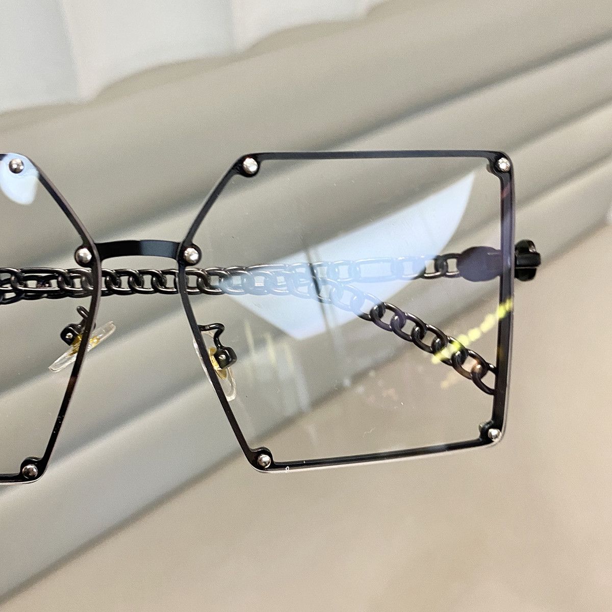 VIBE Retro Street ins style custom avant-garde sunglasses Size ONE SIZE - 5 Thumbnail