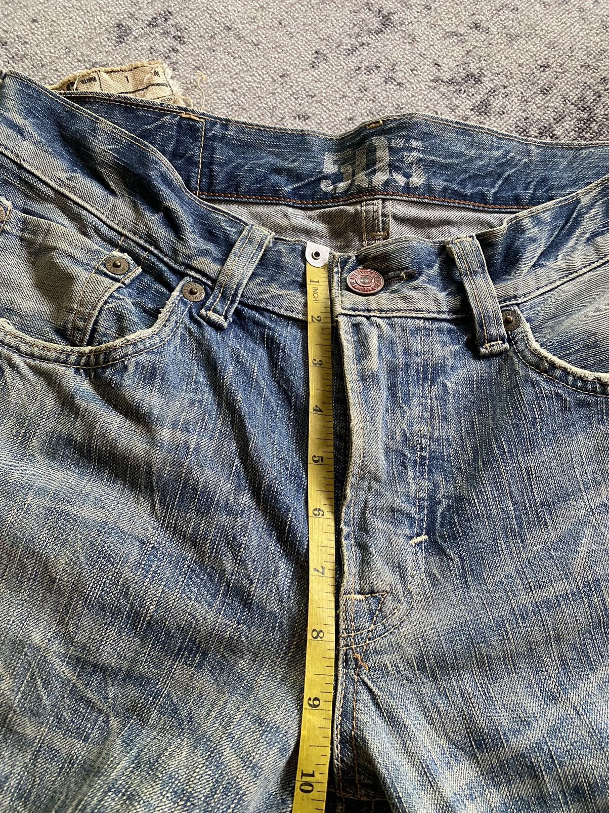 Hysteric Glamour Y2k Edwin 503 distressed bootcut jeans Size US 33 - 14 Thumbnail