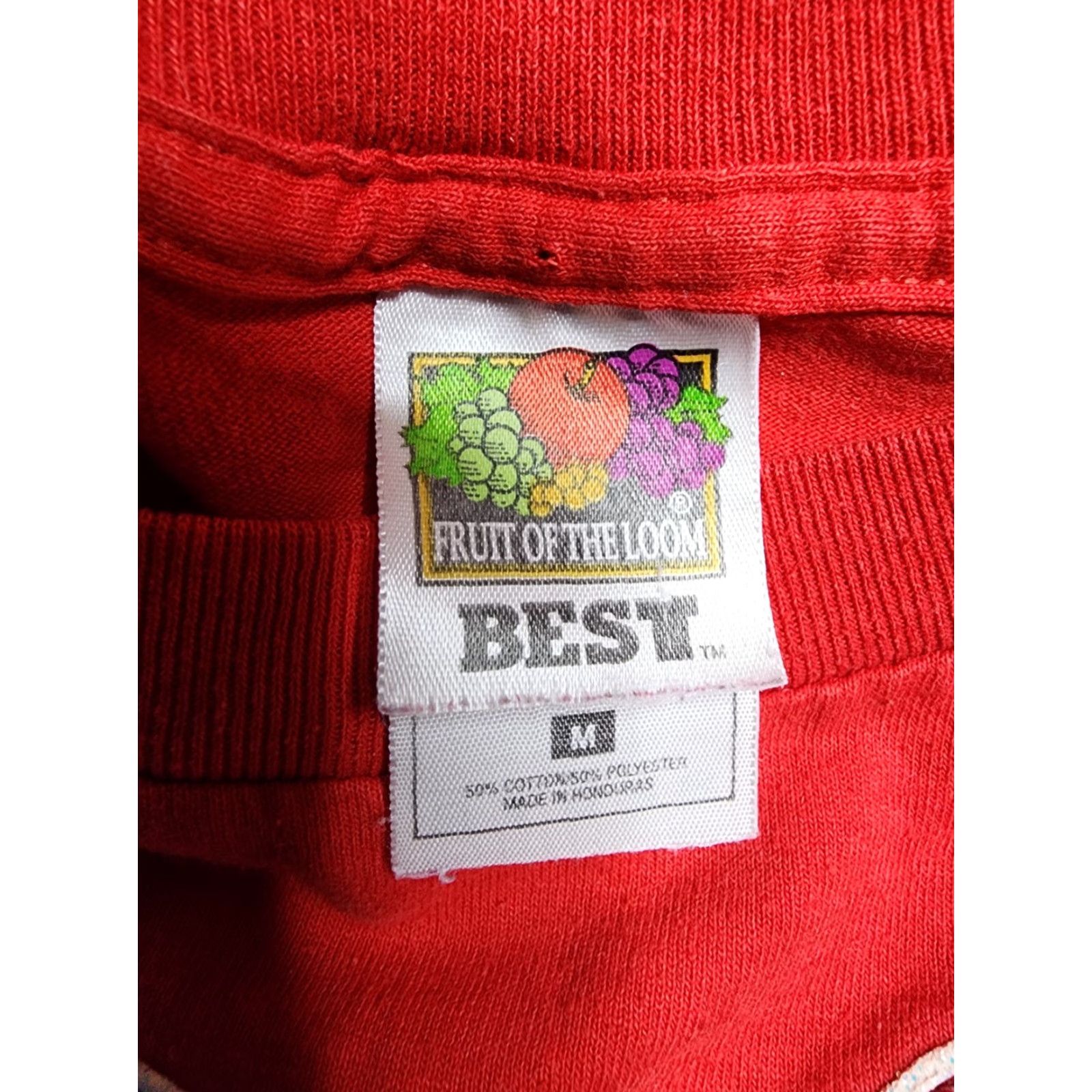 Vintage VINTAGE American Vintage T-Shirt Mens M Red Patriotic 90s Stars Puff Paint USA Band Music Graphic Print 90s Mens Size US M / EU 48-50 / 2 - 4 Thumbnail