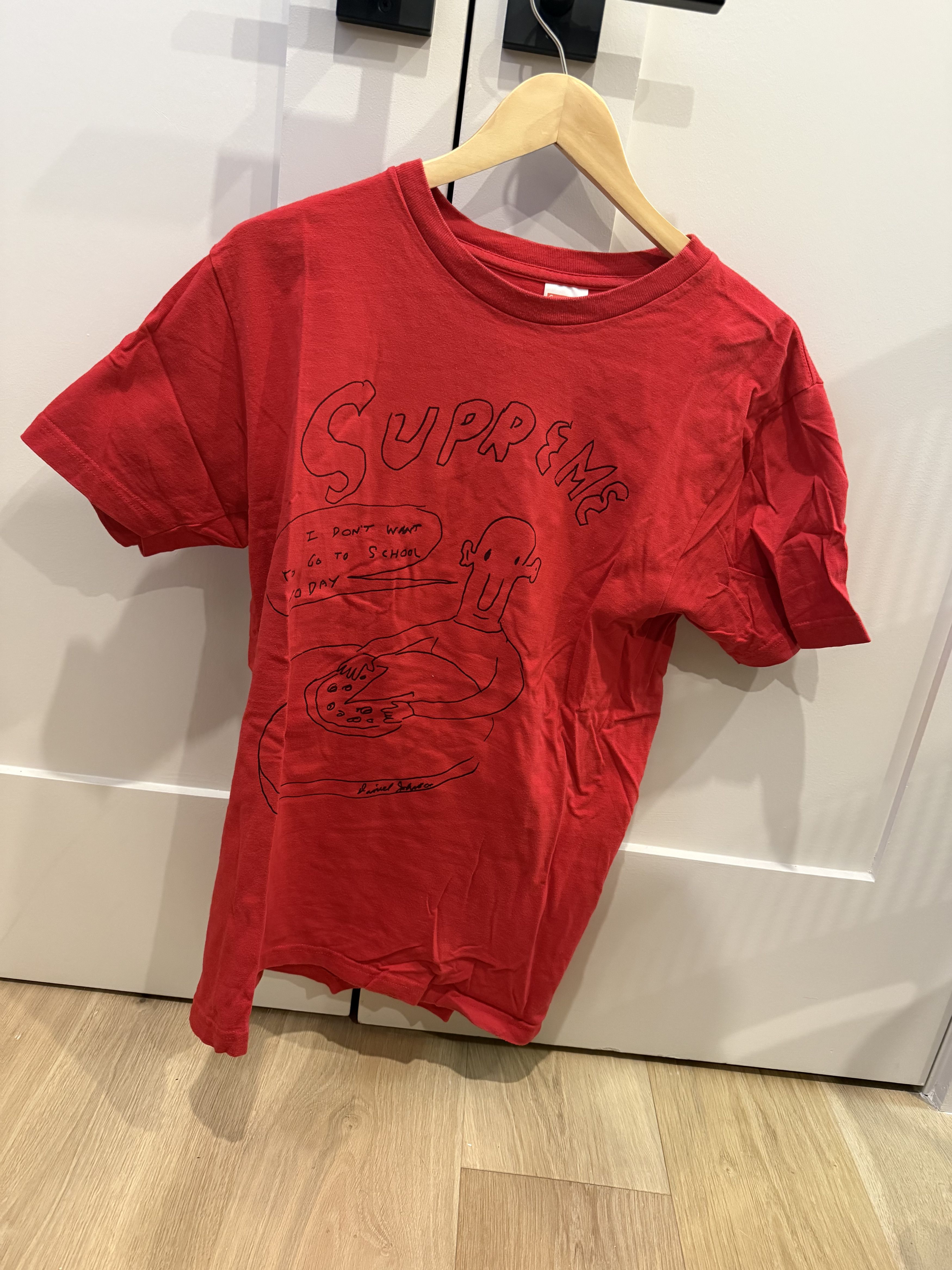 Supreme Supreme Daniel Johnston Pizza Tee Red SS15 Size US M / EU 48-50 / 2 - 1 Thumbnail