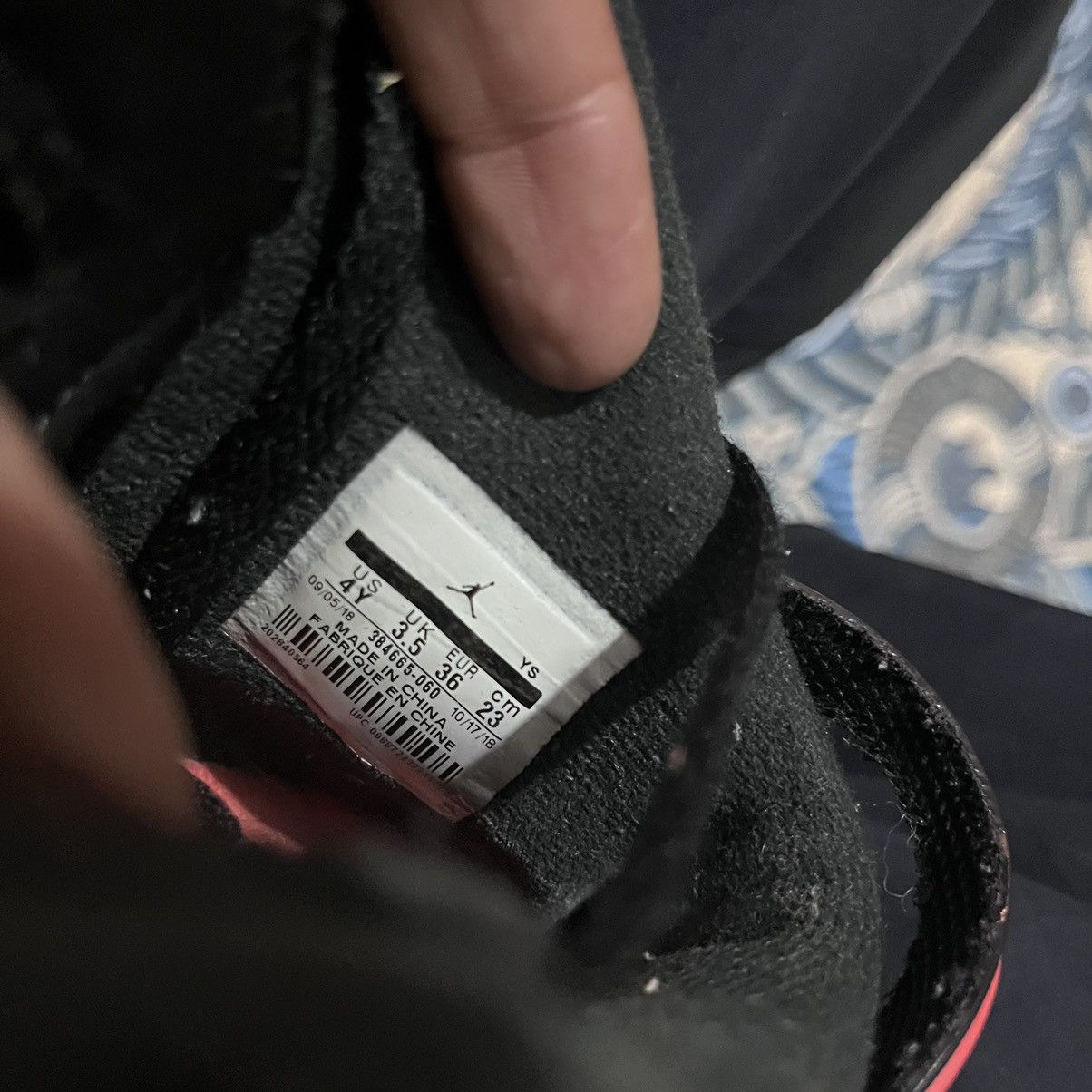 Nike AIR JORDAN VI RETRO 2018 BLACK INFRARED Size US 6 / IT 36 - 4 Thumbnail