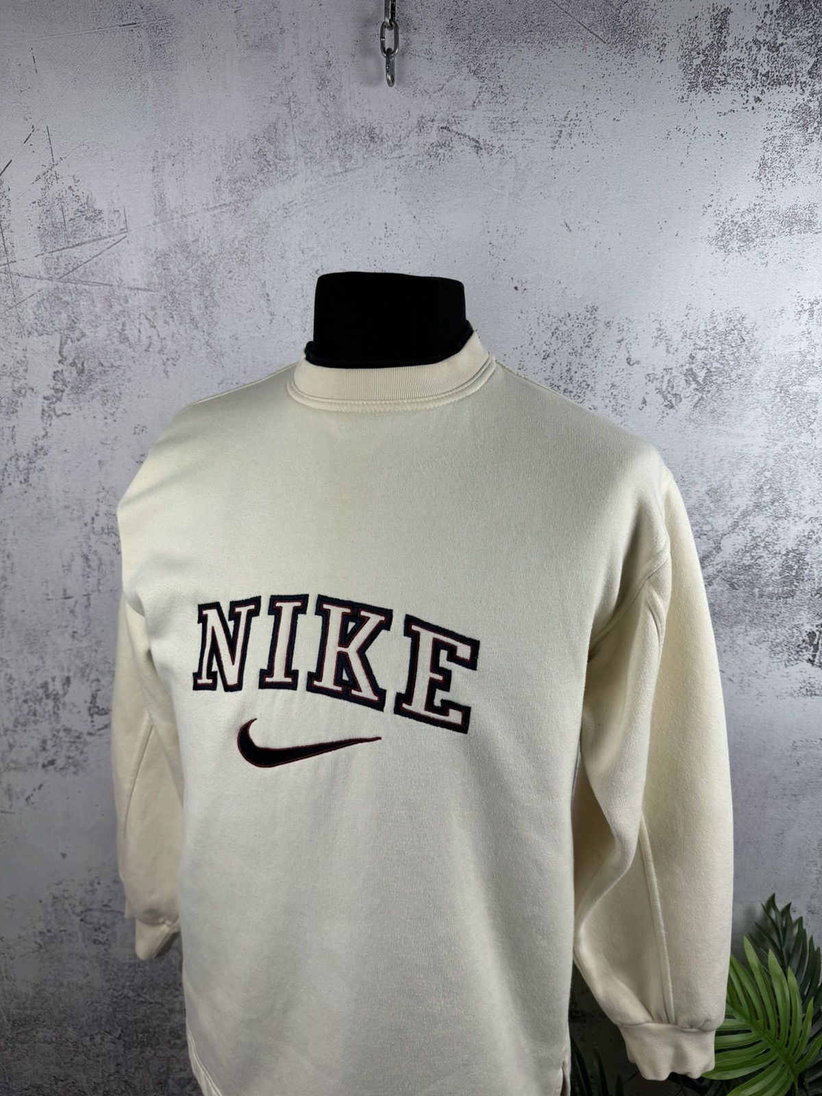 Designer × Vintage Nike vintage spellout sweatshirt Y2K Drill Style size L Size US L / EU 52-54 / 3 - 2 Thumbnail