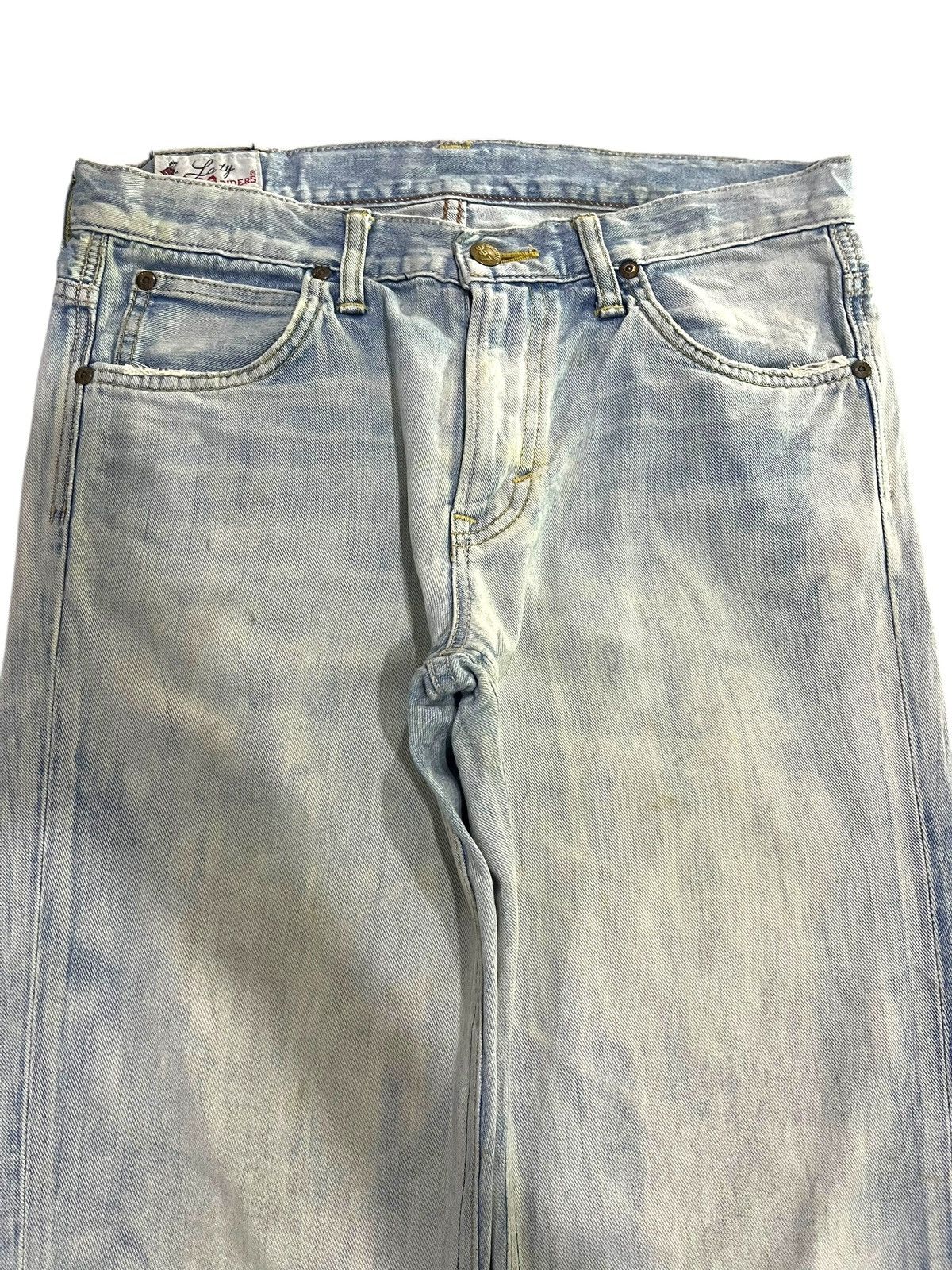 If Six Was Nine VINTAGE LADY LEE RIDERS LIGHT BLUE WASHED DENIM Size 33" - 2 Thumbnail