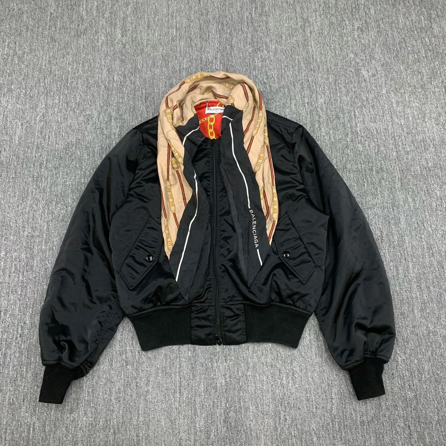 Balenciaga Balenciaga SS23 Runway Shrunk Bomber Jacket Sz.L | Grailed