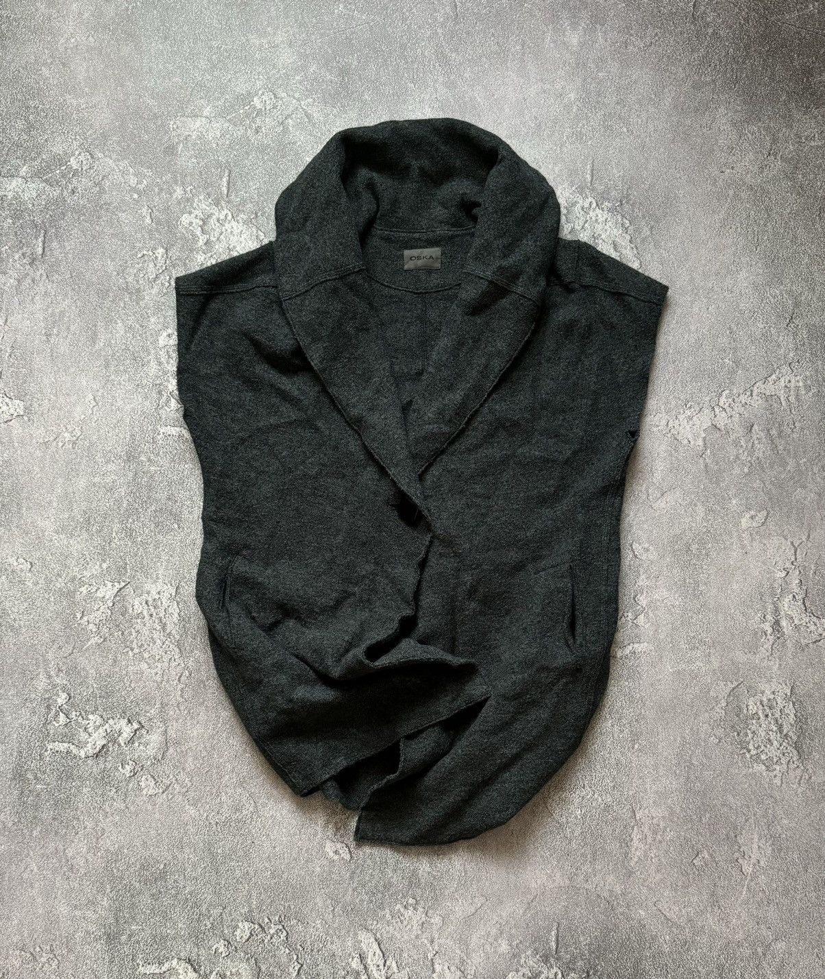 Designer × Vintage Oska 1 boiled Moessmer sleeveless coat vest jacket cape Size S / US 4 / IT 40 - 1 Thumbnail