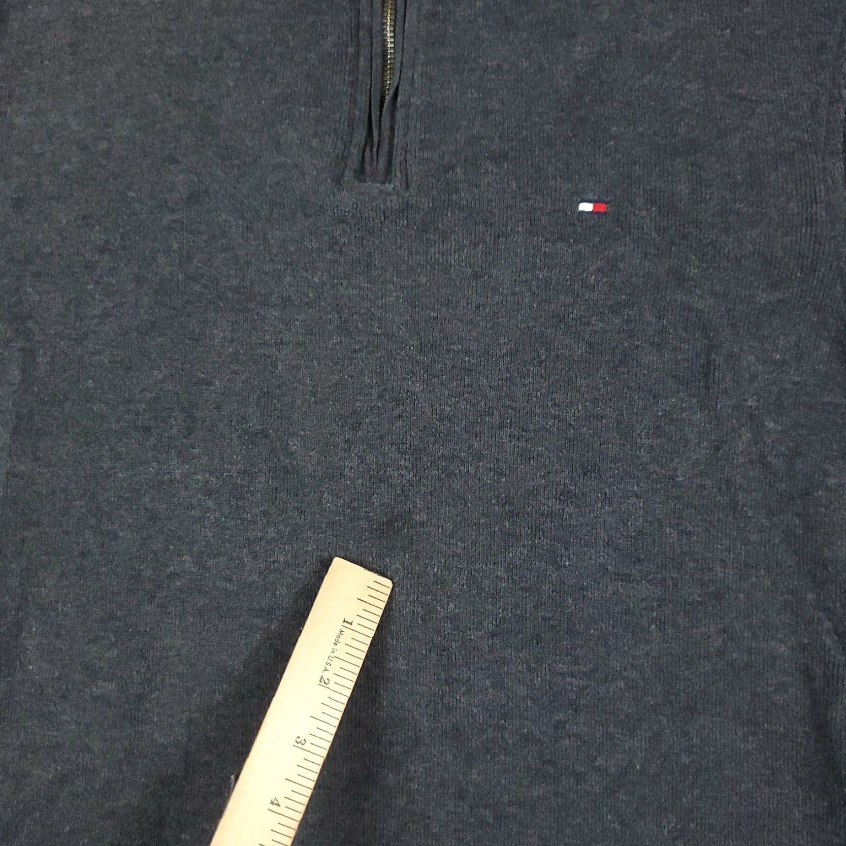 Tommy Hilfiger Tommy Hilfiger Sweater Mens Small Gray 1/4 Zip Pullover Size US S / EU 44-46 / 1 - 5 Thumbnail