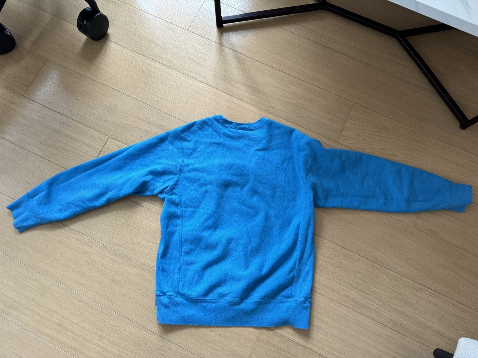 Supreme Box Logo Crewneck (Bright Royal) Size US M / EU 48-50 / 2 - 2 Thumbnail