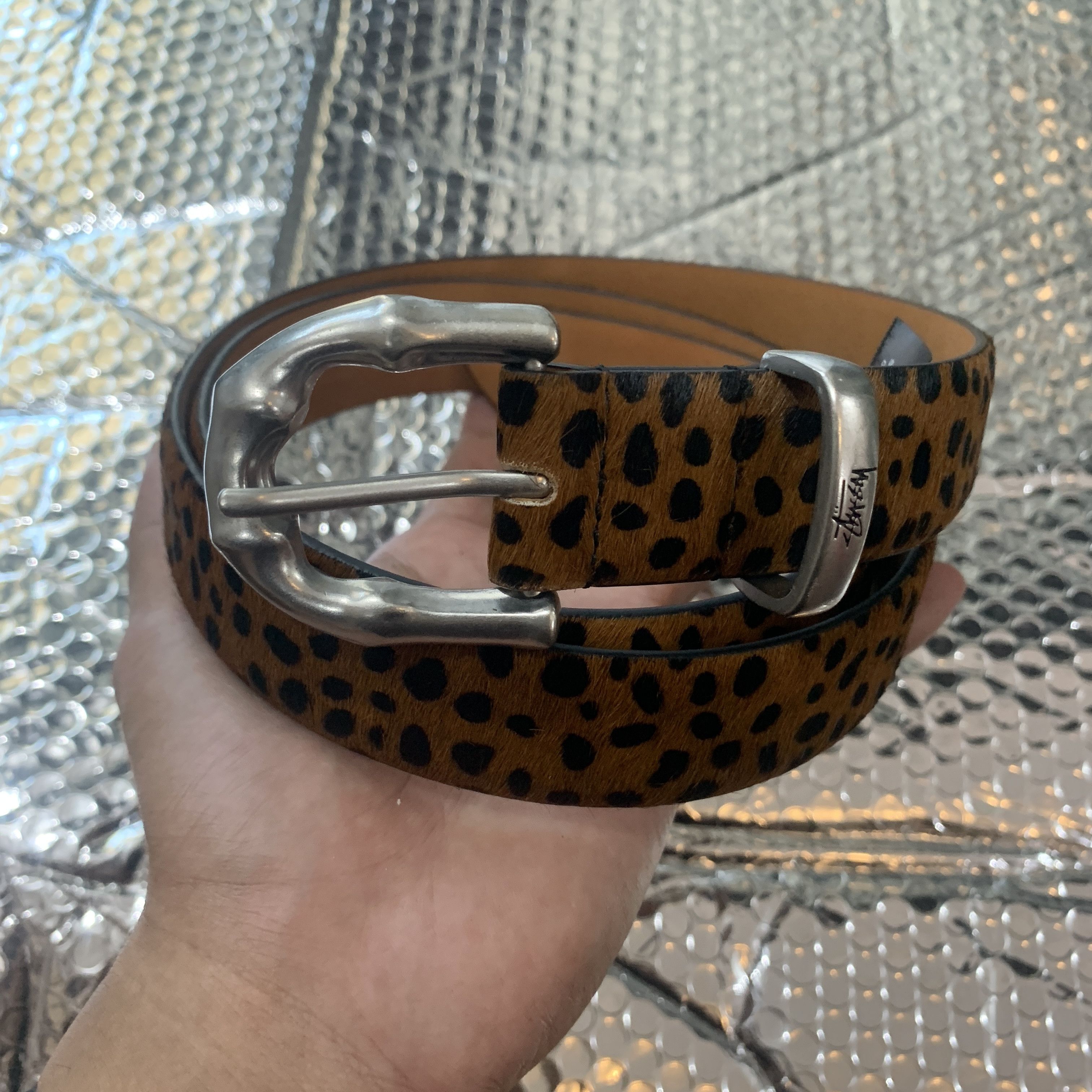 Stussy Stussy bamboo buckle belt leopard pattern Size ONE SIZE - 2 Thumbnail