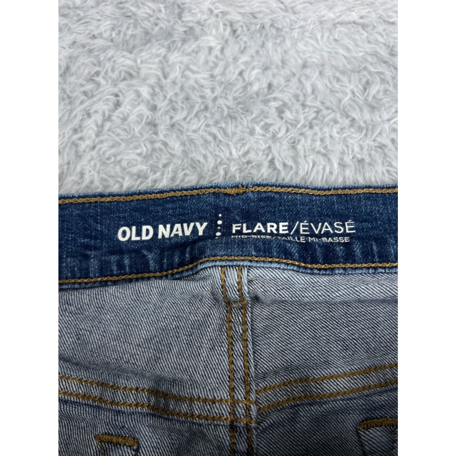 Old Navy Old Navy Jeans Women 10 30x27 Blue Denim Flare High Rise Cotton Med Wash Size 32" / US 10 / IT 46 - 6 Thumbnail