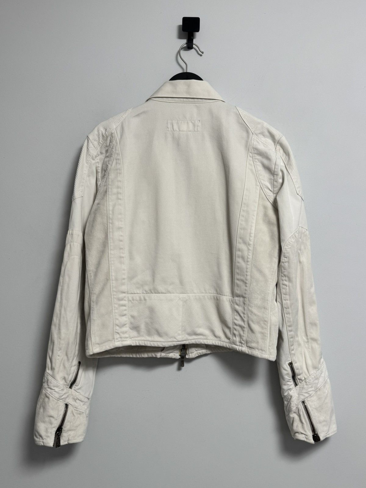 Versace Versace White Jacket Full Zip Designer Women’s Short Coat Size L / US 10 / IT 46 - 23 Thumbnail