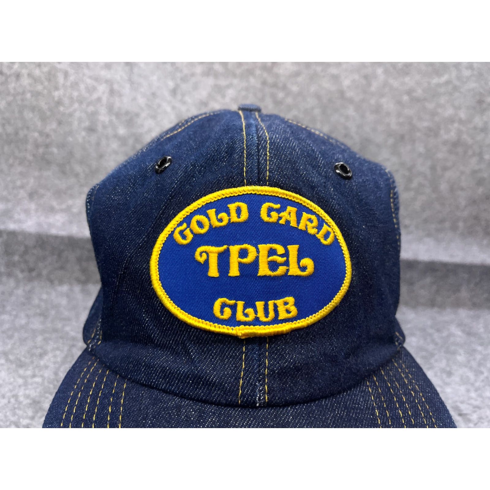 Vintage Blue Denim Snapback Hat Cap for Men | One Size | Casual DVA Theme | Adjustable Lightweight Size ONE SIZE - 2 Thumbnail