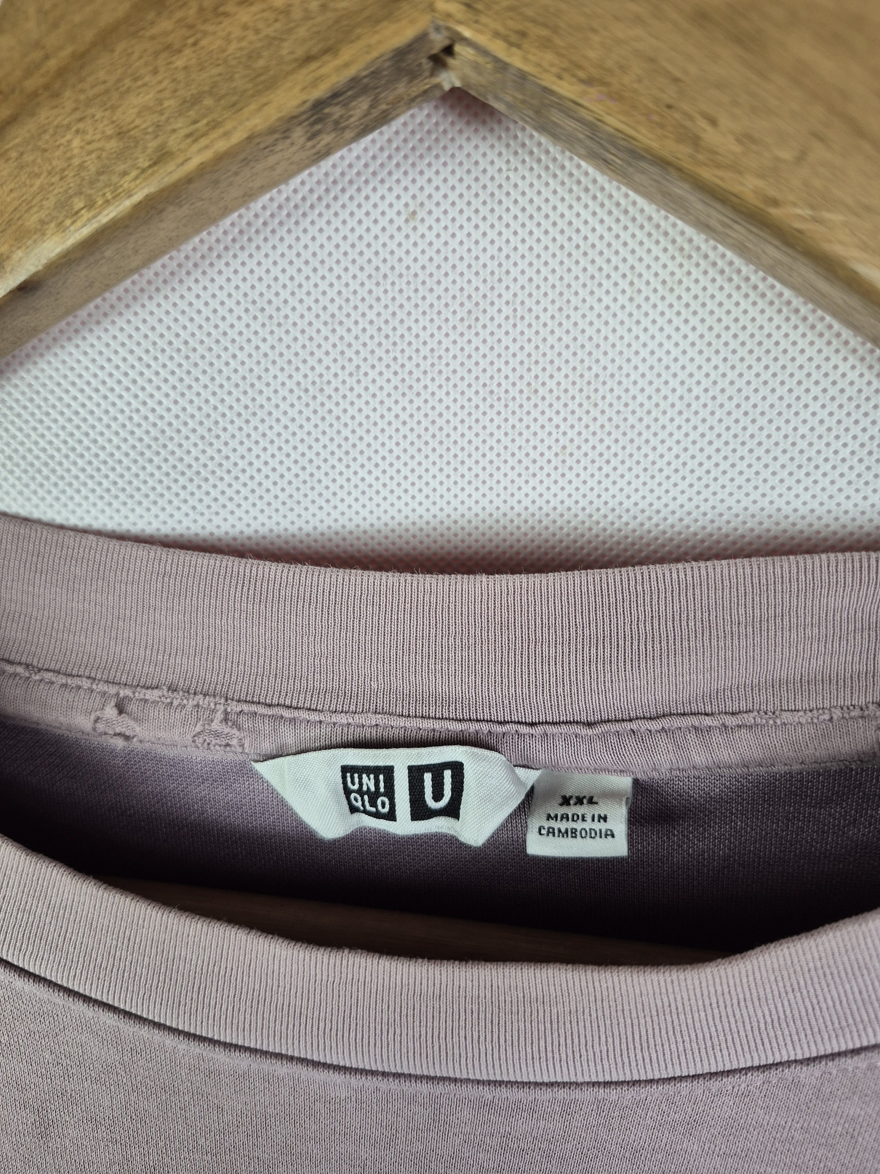 Lemaire × Uniqlo 🔥 Uniqlo U Lemaire Airism Lilac Plain Tee Size US XXL / EU 58 / 5 - 4 Thumbnail