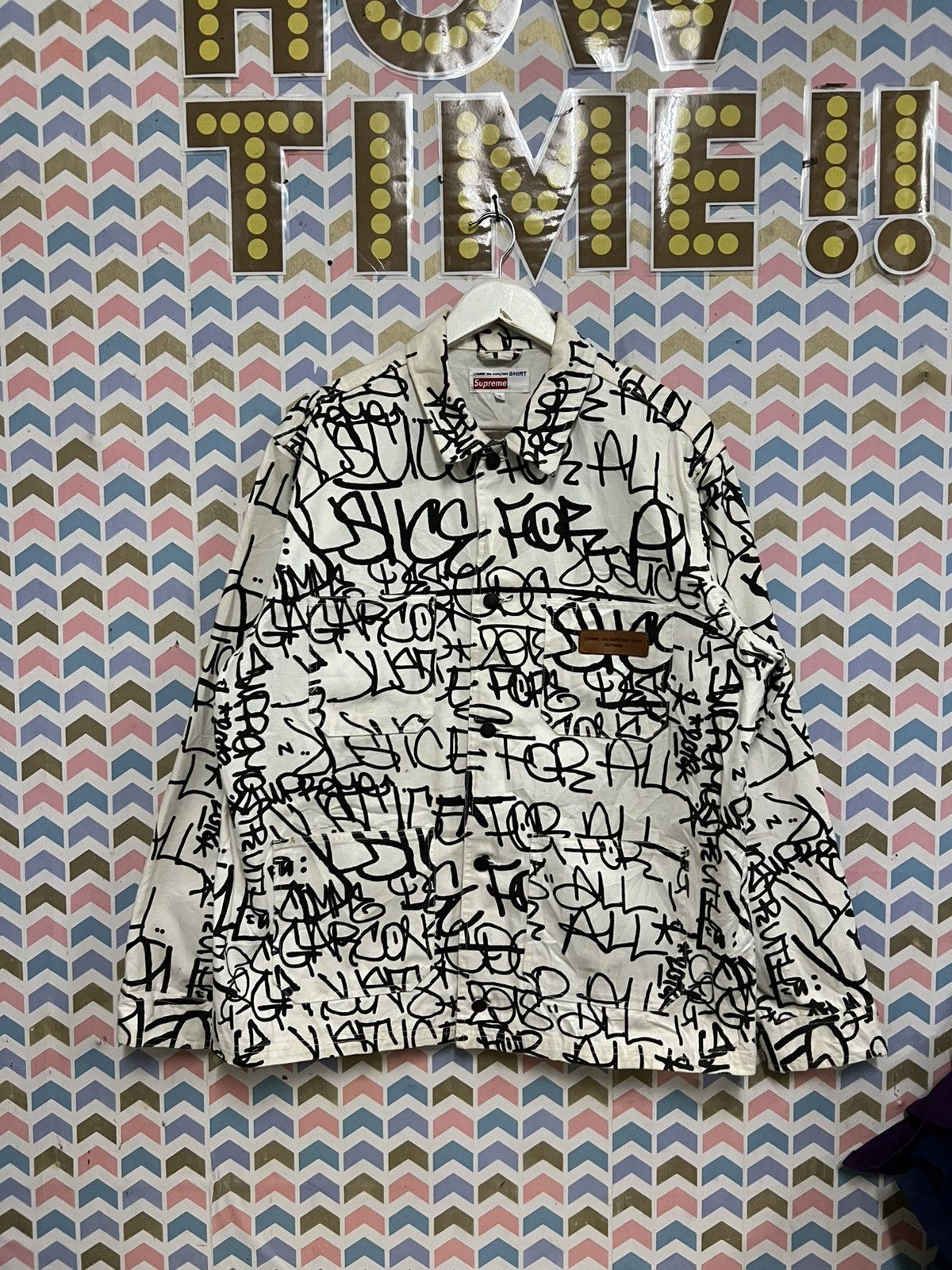 Comme des Garcons SHIRT × Supreme Supreme Comme des Garcons Shirt Printed Canvas Chore Size US L / EU 52-54 / 3 - 1 Thumbnail