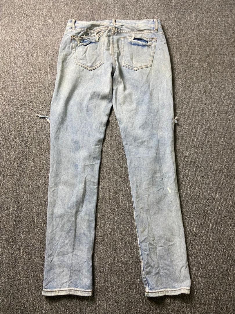 Japanese Brand Japanese Brand Distressed Ripped Denim Jeans (186) Size US 32 / EU 48 - 3 Thumbnail