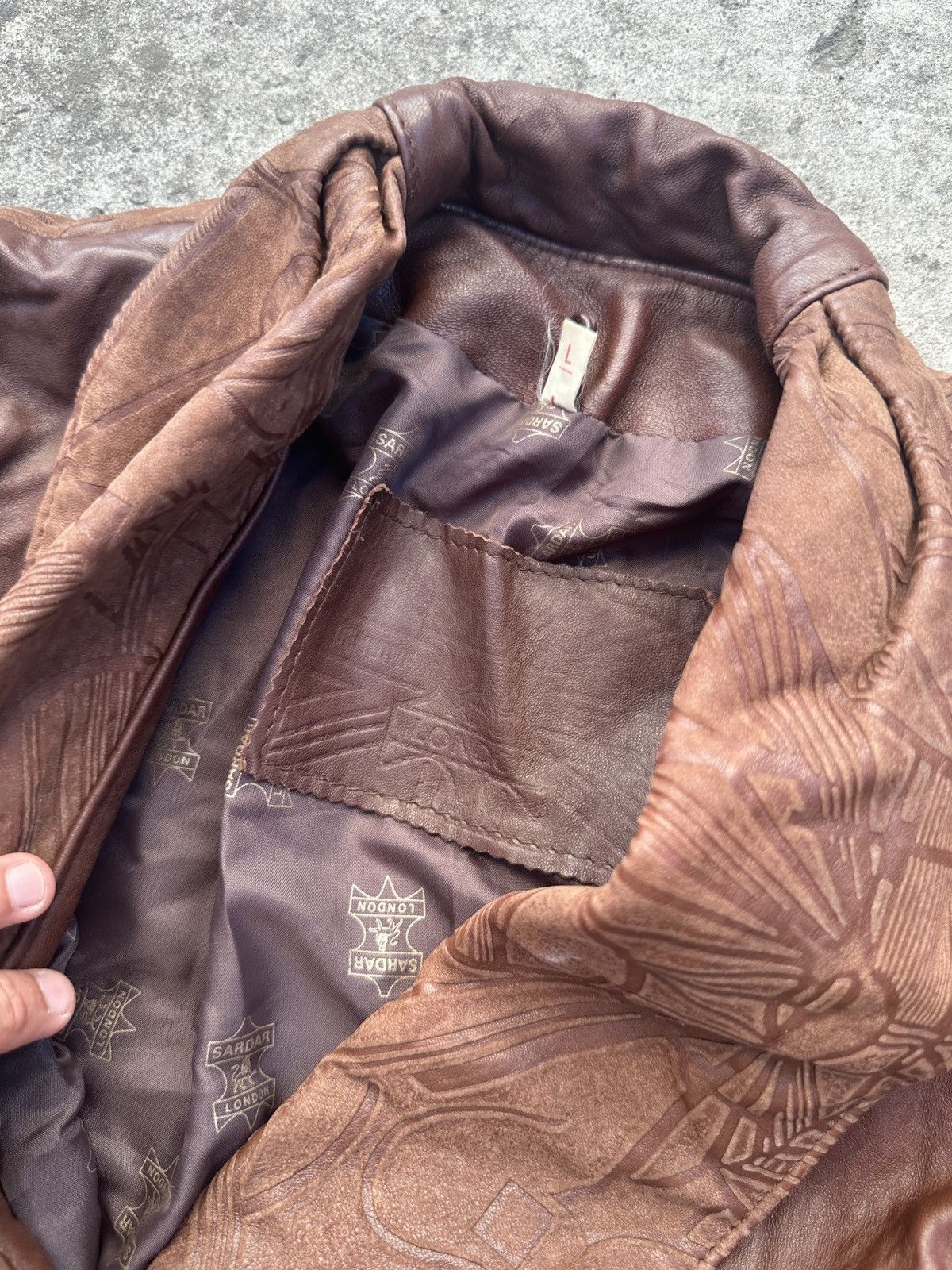 Vintage Y2K Vintage Leather Jacket Streetwear Rare Style USA VTg L Size US L / EU 52-54 / 3 - 4 Thumbnail