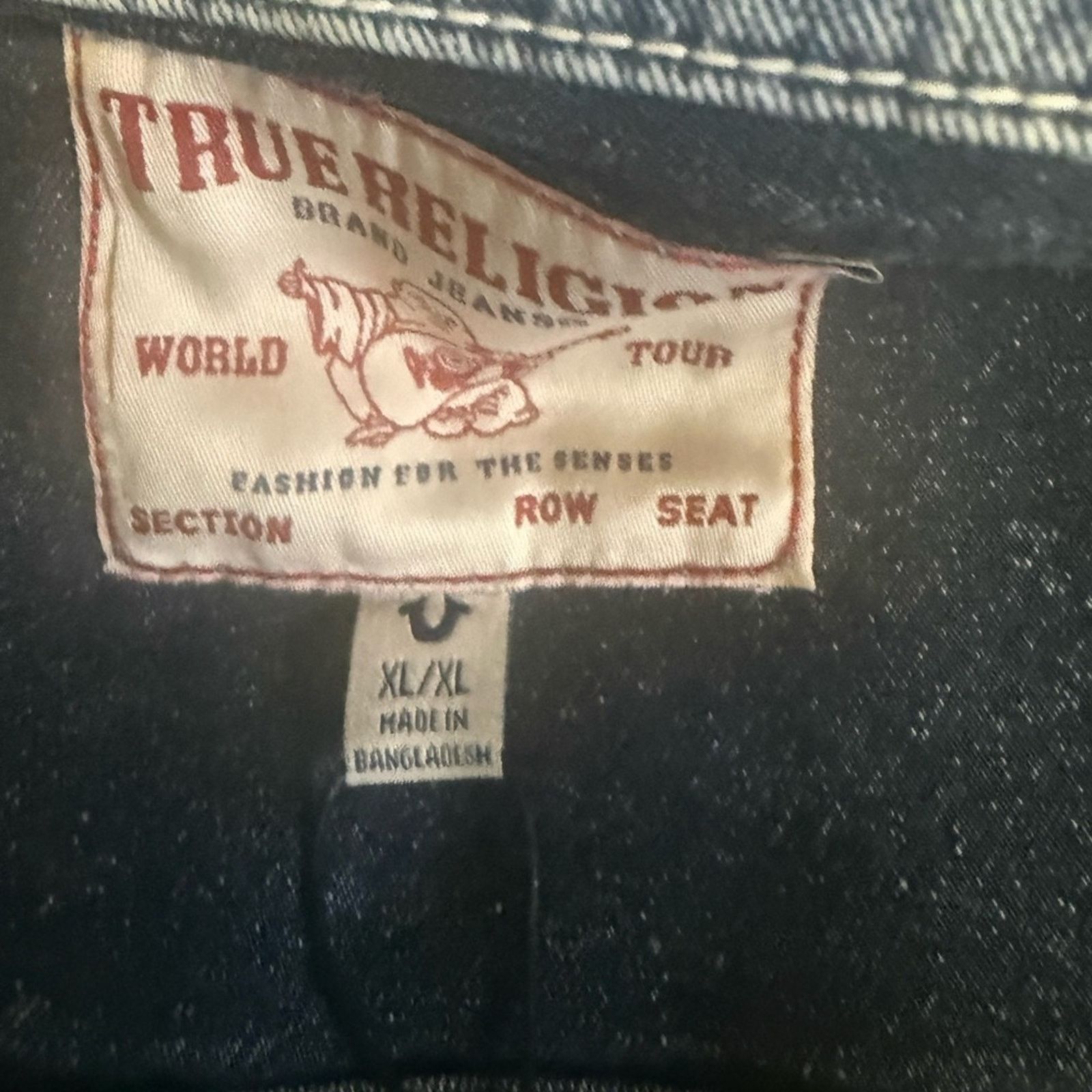 True Religion True Religion Light Blue Jean Jacket Size XL / US 12-14 / IT 48-50 - 9 Thumbnail