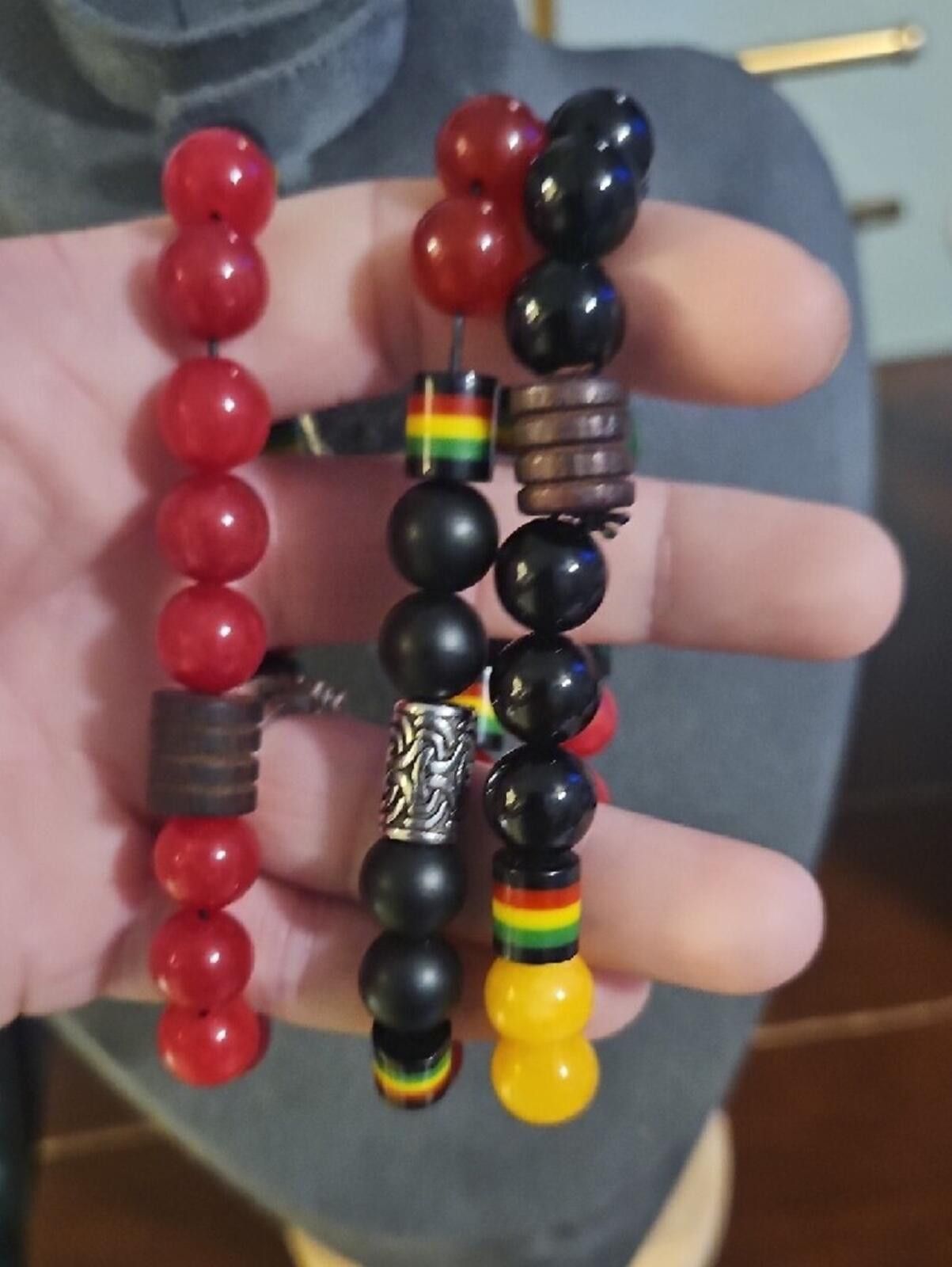 Other Glass Beaded Rasta Set 3 Pieces Size ONE SIZE - 3 Thumbnail