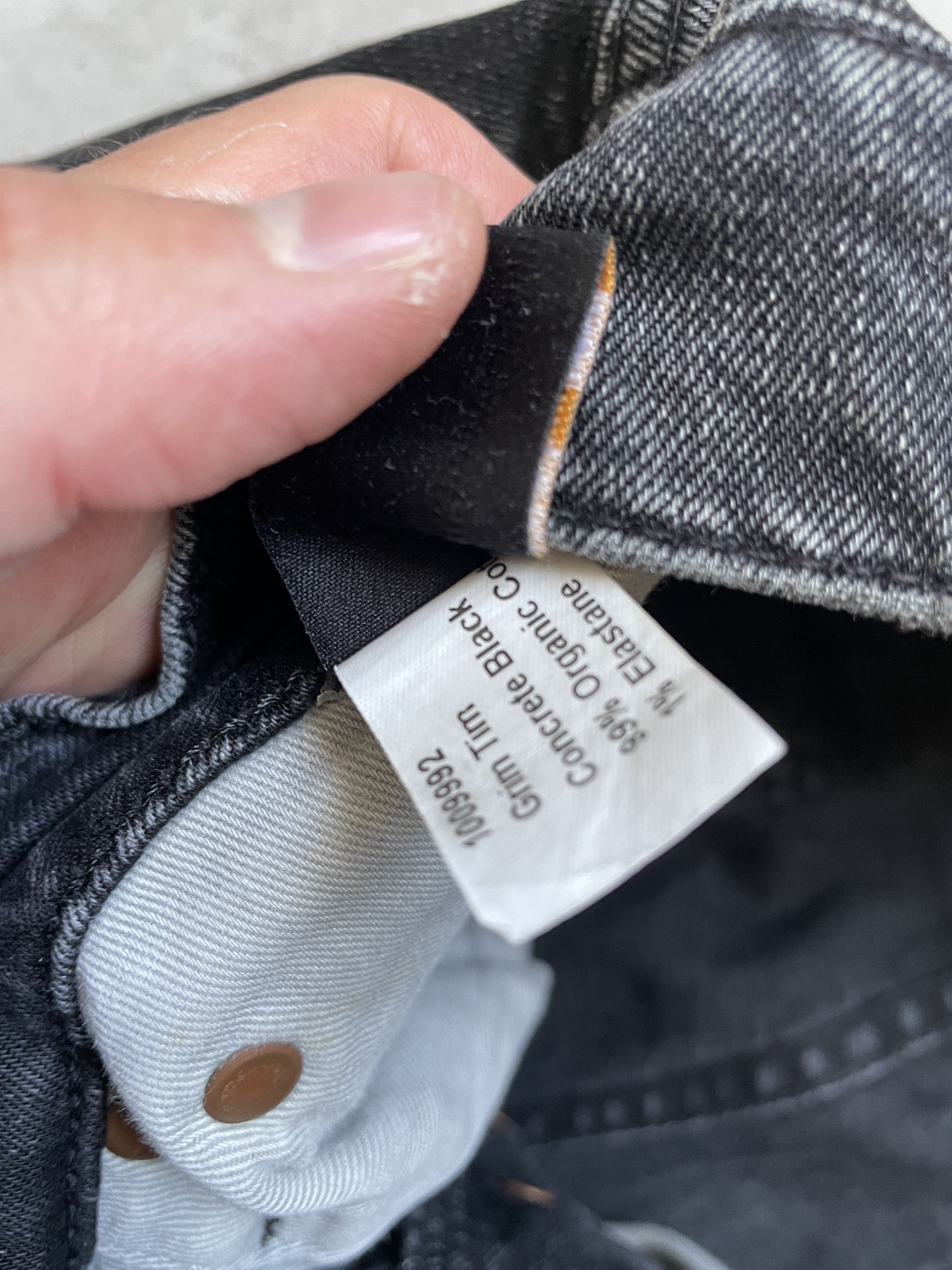 Nudie Jeans BLACK GRIM TIM NUDIE JEANS SKINNY DENIM Size US 29 - 7 Thumbnail