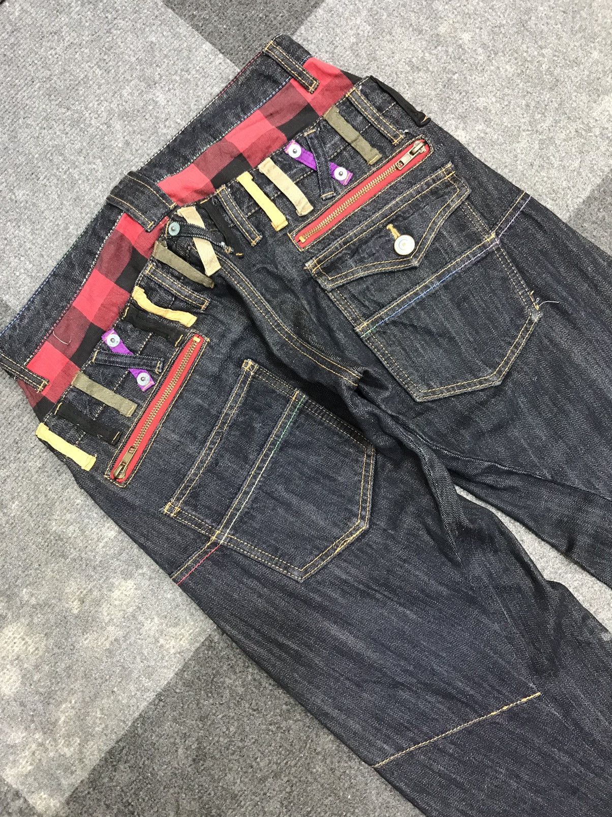 Japanese Brand 💥DOUBLE WAIST💥Sorridere Twisted Double Waist Denim F448 Size US 30 / EU 46 - 17 Thumbnail