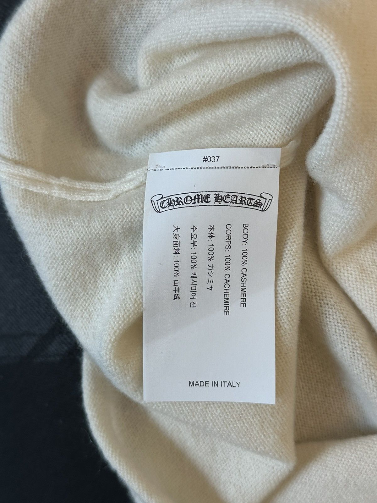 Chrome Hearts CHROME HEARTS CASHMERE STONED CROP TOP SZ S Size S / US 4 / IT 40 - 5 Thumbnail