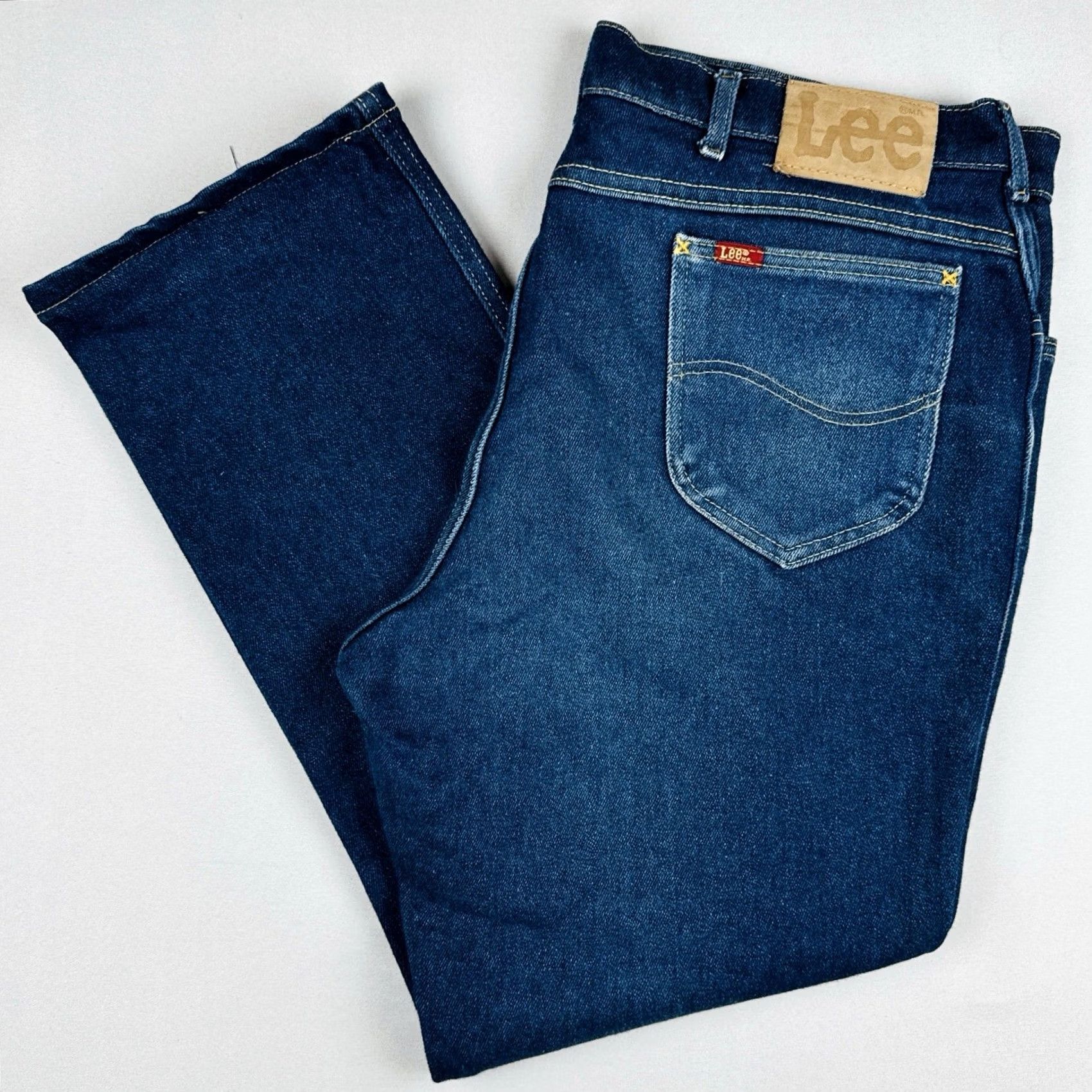 Lee VINTAGE Lee Jeans USA Made Union Made Denim 38x30 Faded Workwear Men Size US 38 / EU 54 - 2 Thumbnail