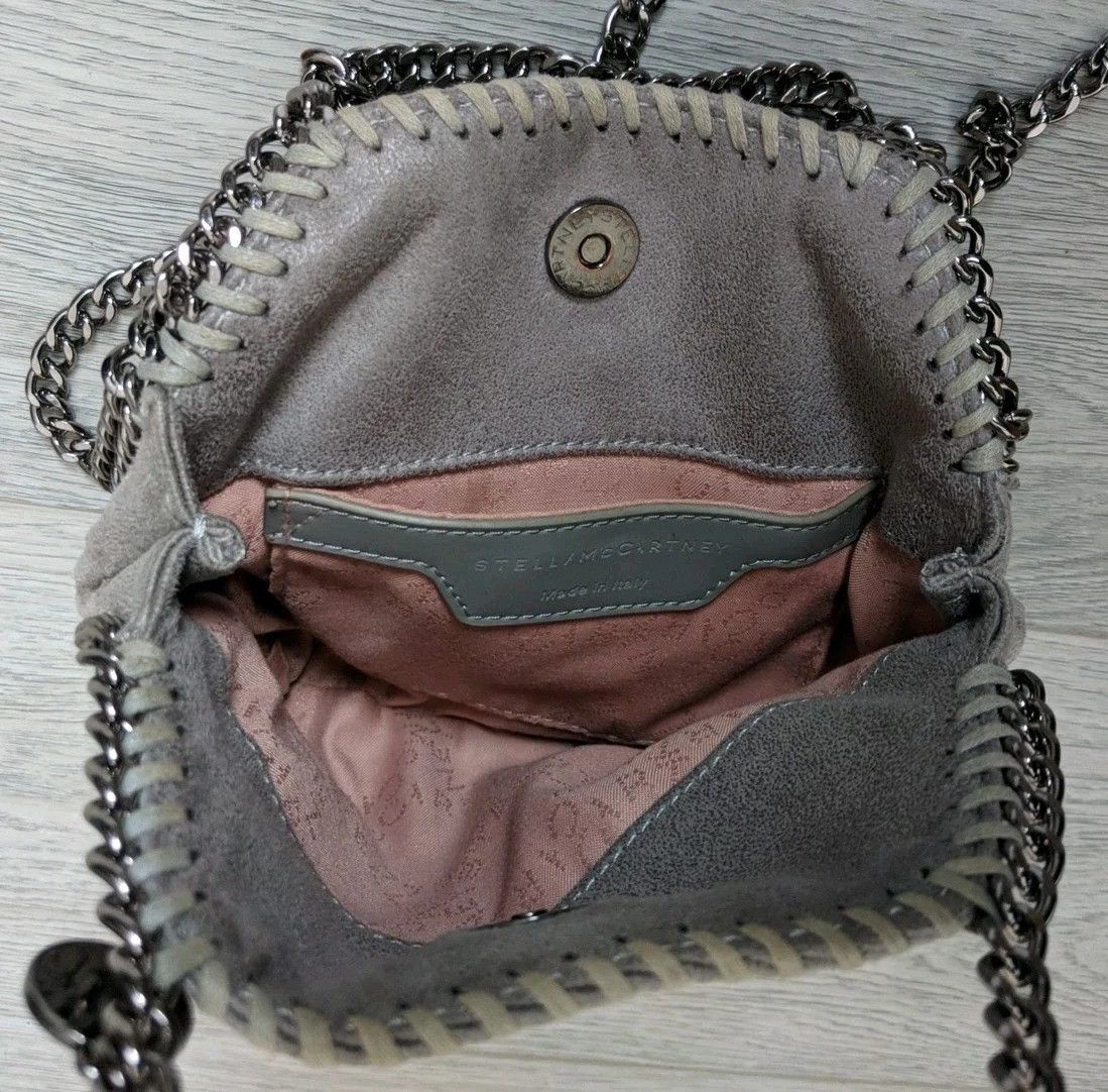 Stella McCartney Stella Mccartney Leather Shoulder Bag Auth Falabella Gray Size ONE SIZE - 10 Thumbnail