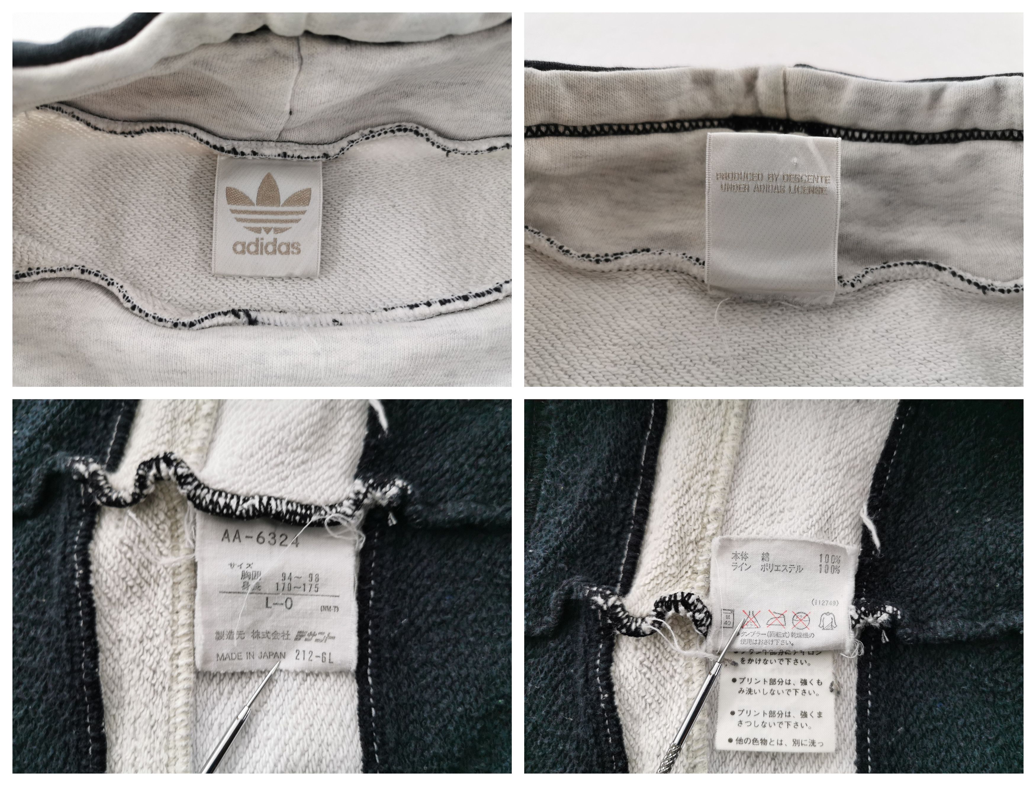 Adidas Vintage 90s Adidas Trefoil Three Stripe Sweatshirt Size US L / EU 52-54 / 3 - 6 Thumbnail