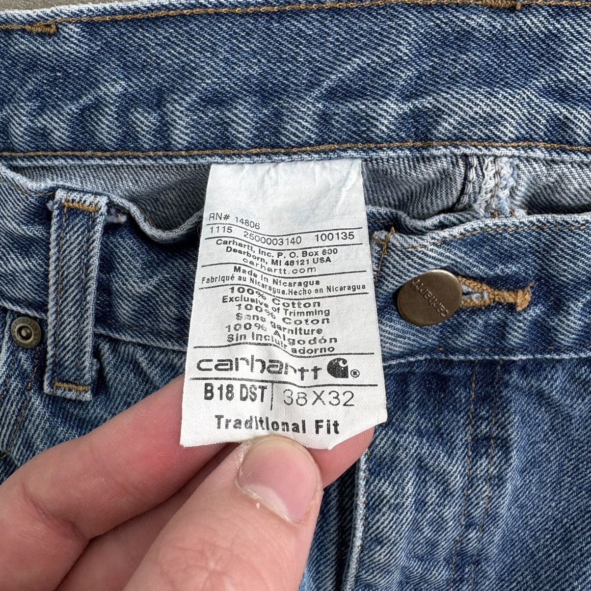 Carhartt Vintage CRAZY Carhartt Baggy Workwear Denim Jeans 38x32 Blue Size US 38 / EU 54 - 9 Thumbnail
