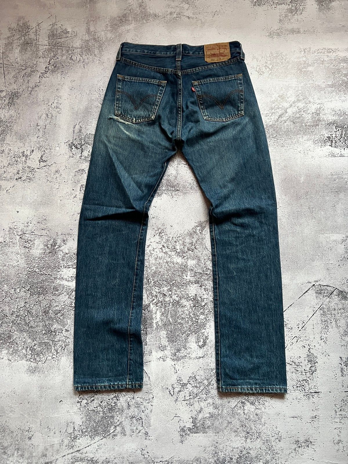 Pre-owned Levis X Vintage 90's Levi's 501 Washed Blue Denim Jeans In Washed Denim