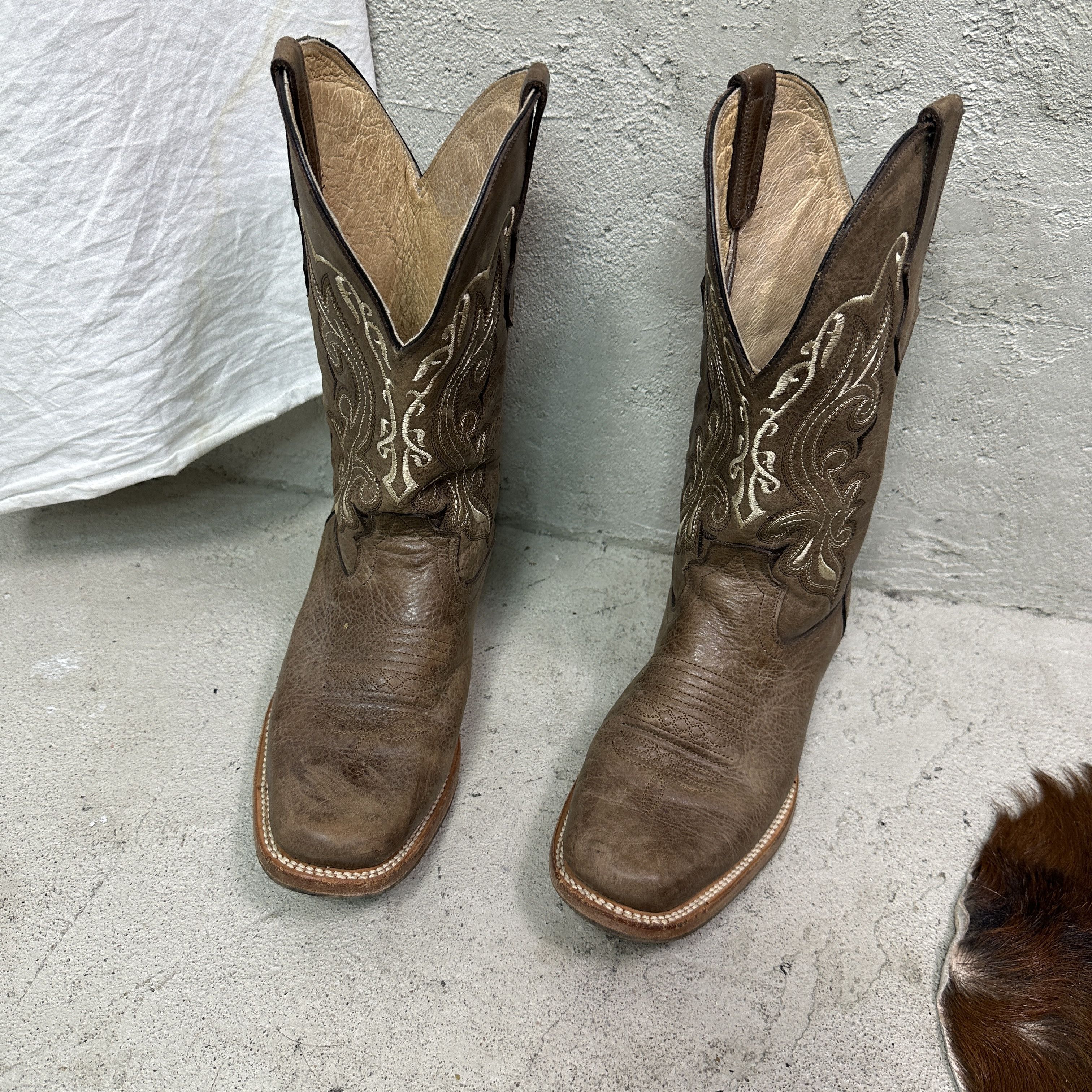 Vintage Vintage Leather Western Cowboy Boots 90s Size US 12 / IT 42 - 3 Thumbnail