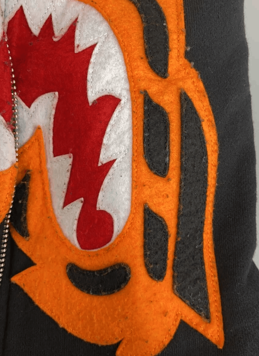 Bape Bape Black Orange Tiger Full Zip Hoodie L Size US L / EU 52-54 / 3 - 6 Thumbnail