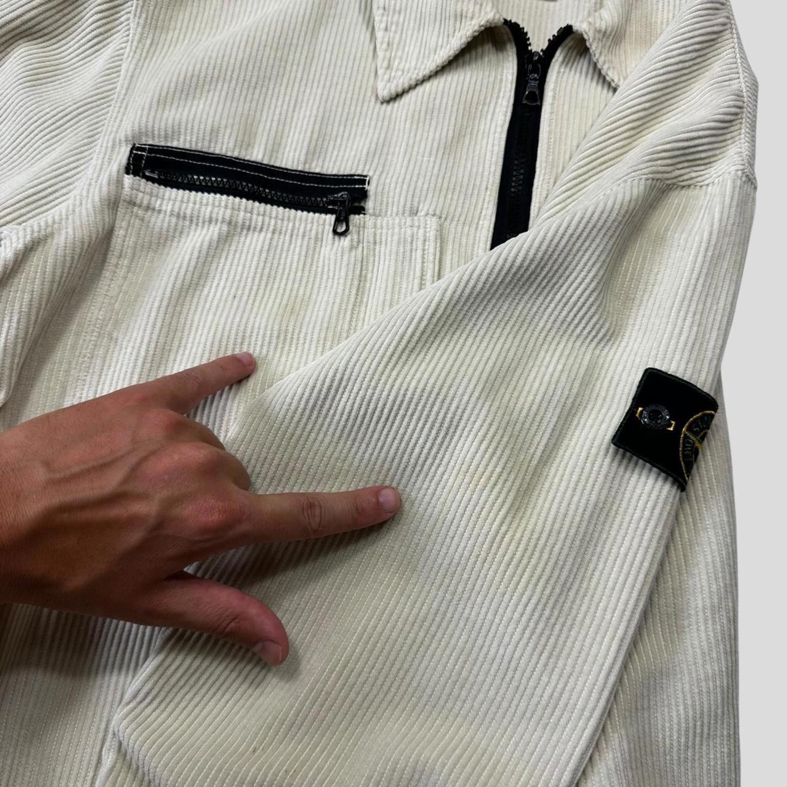 Stone Island Stone Island 1995 Double Pocket Zip Jumbo Corduroy Shirt M/L Size US M / EU 48-50 / 2 - 4 Thumbnail