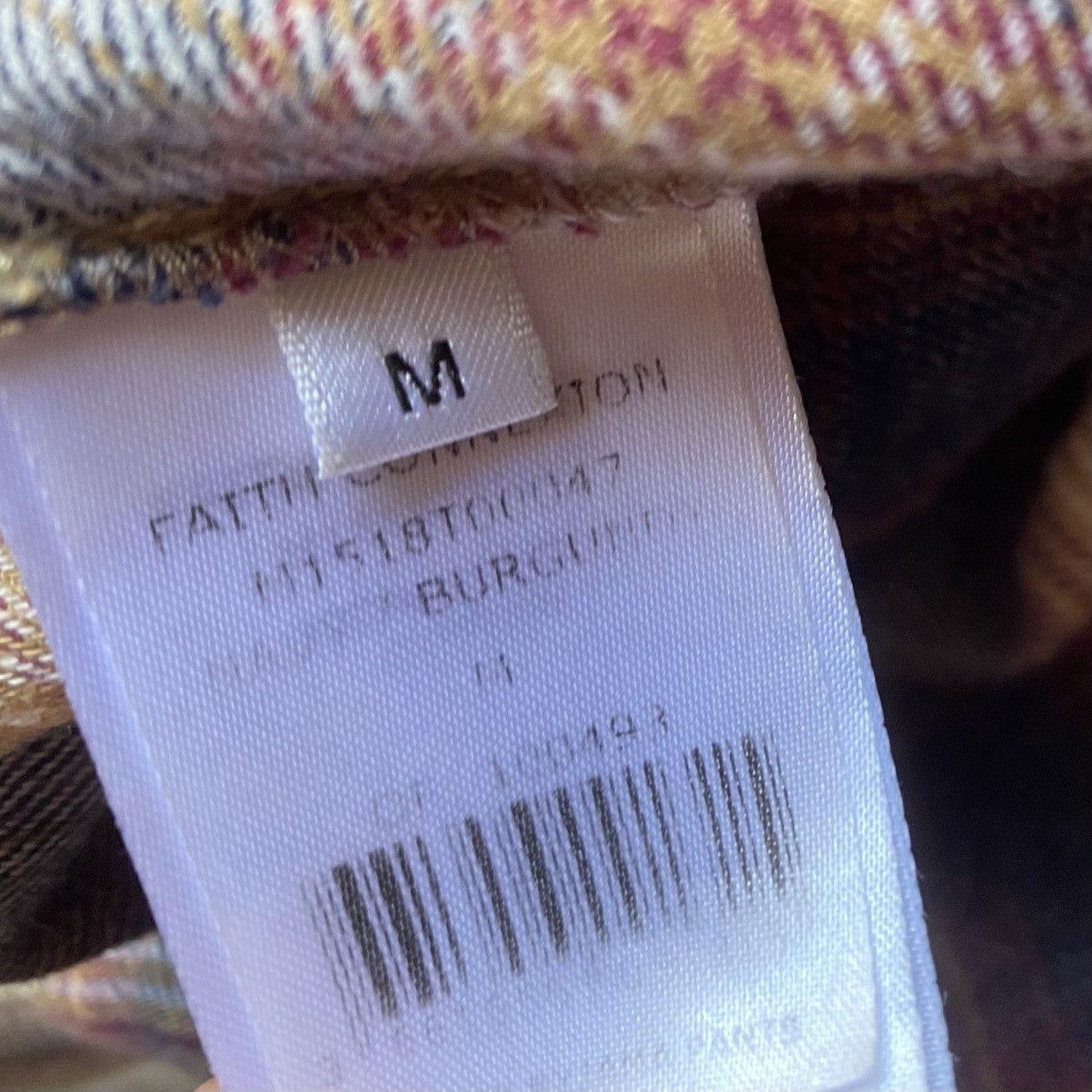 Faith Connexion Navy And Burgundy Plaid Pajama Pants Size US 32 / EU 48 - 7 Thumbnail