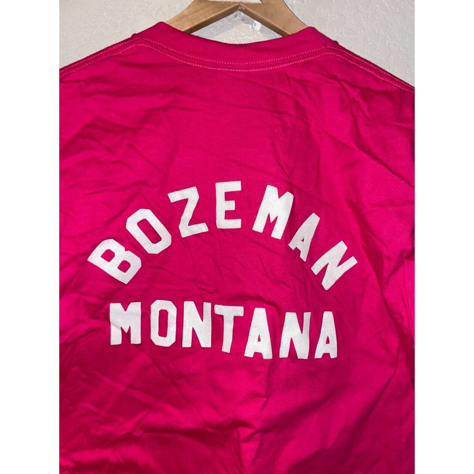 Jerzees Vintage Aunt Shirt Simply The Best Bozeman Montana Pink Tee Size US L / EU 52-54 / 3 - 9 Thumbnail