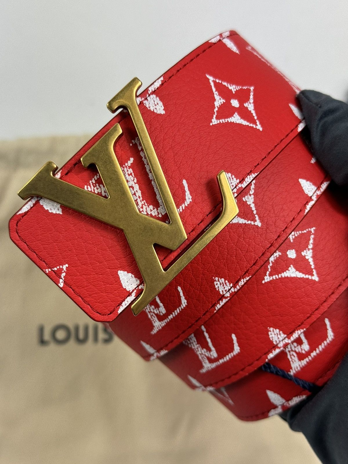 Louis Vuitton LV INITIAL 40MM REVERSIBLE BELT Size 34 - 2 Thumbnail