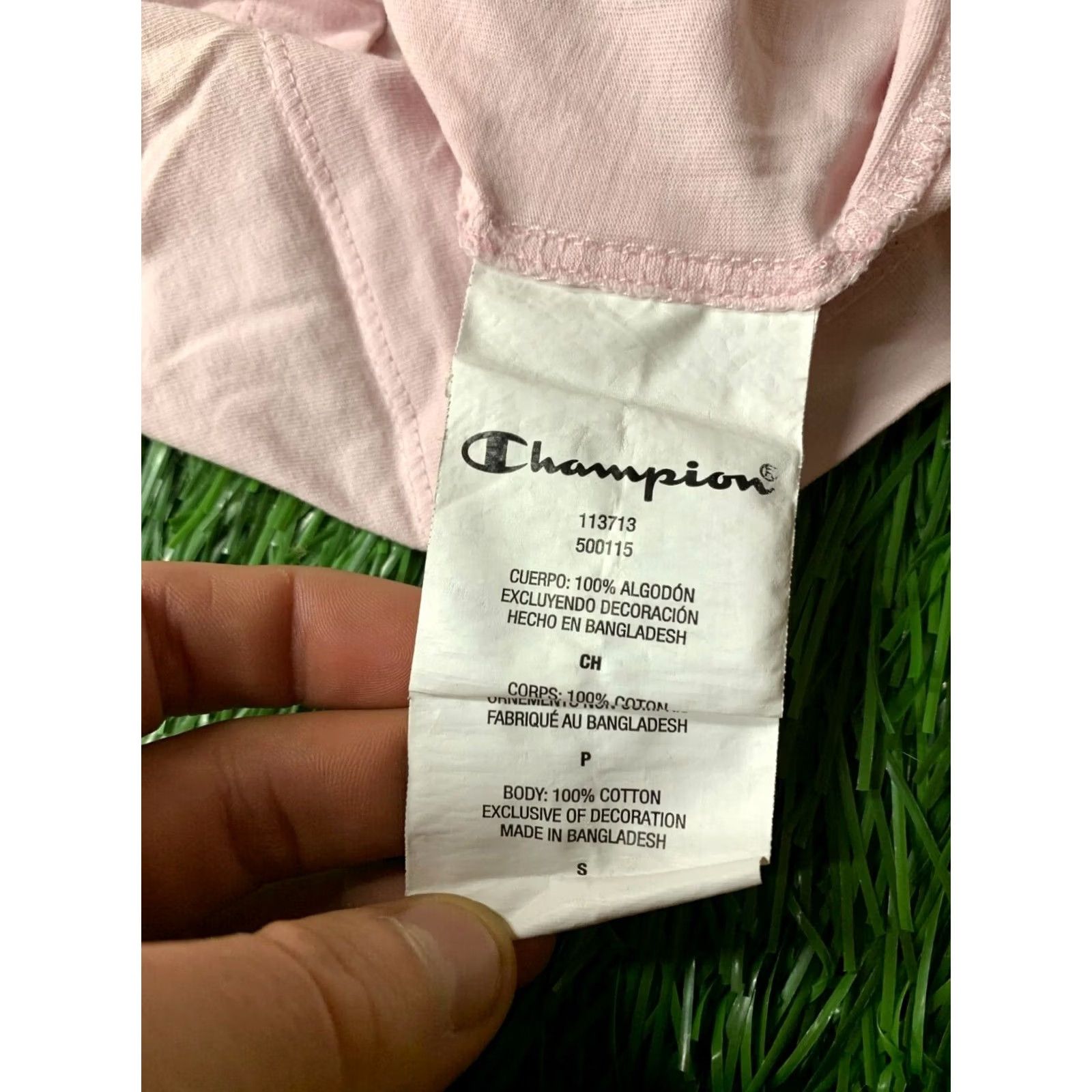 Champion Champion Women's Casual Shirt T-Shirt Jersey Size S Pink Regular Fit Size S / US 4 / IT 40 - 6 Thumbnail
