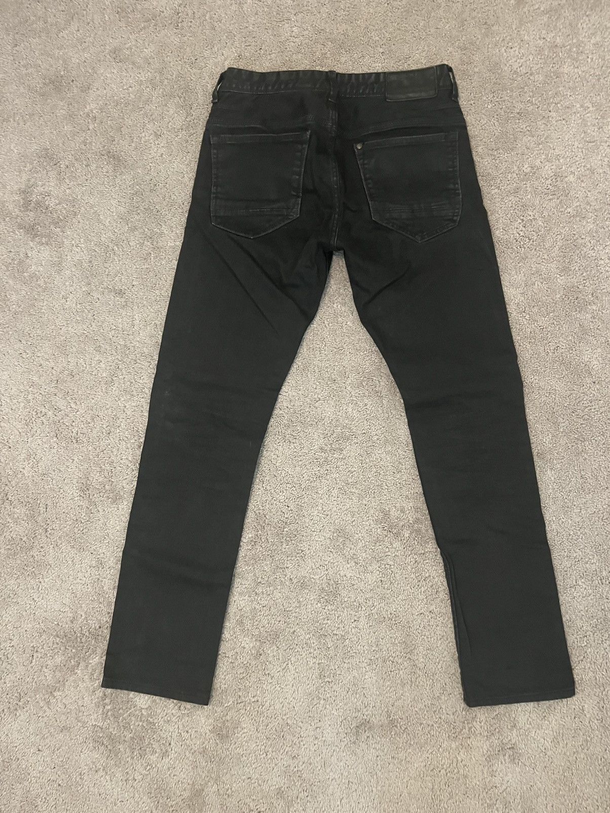 Denim & Co. × Vintage Waxed &denim jeans Size US 30 / EU 46 - 2 Thumbnail
