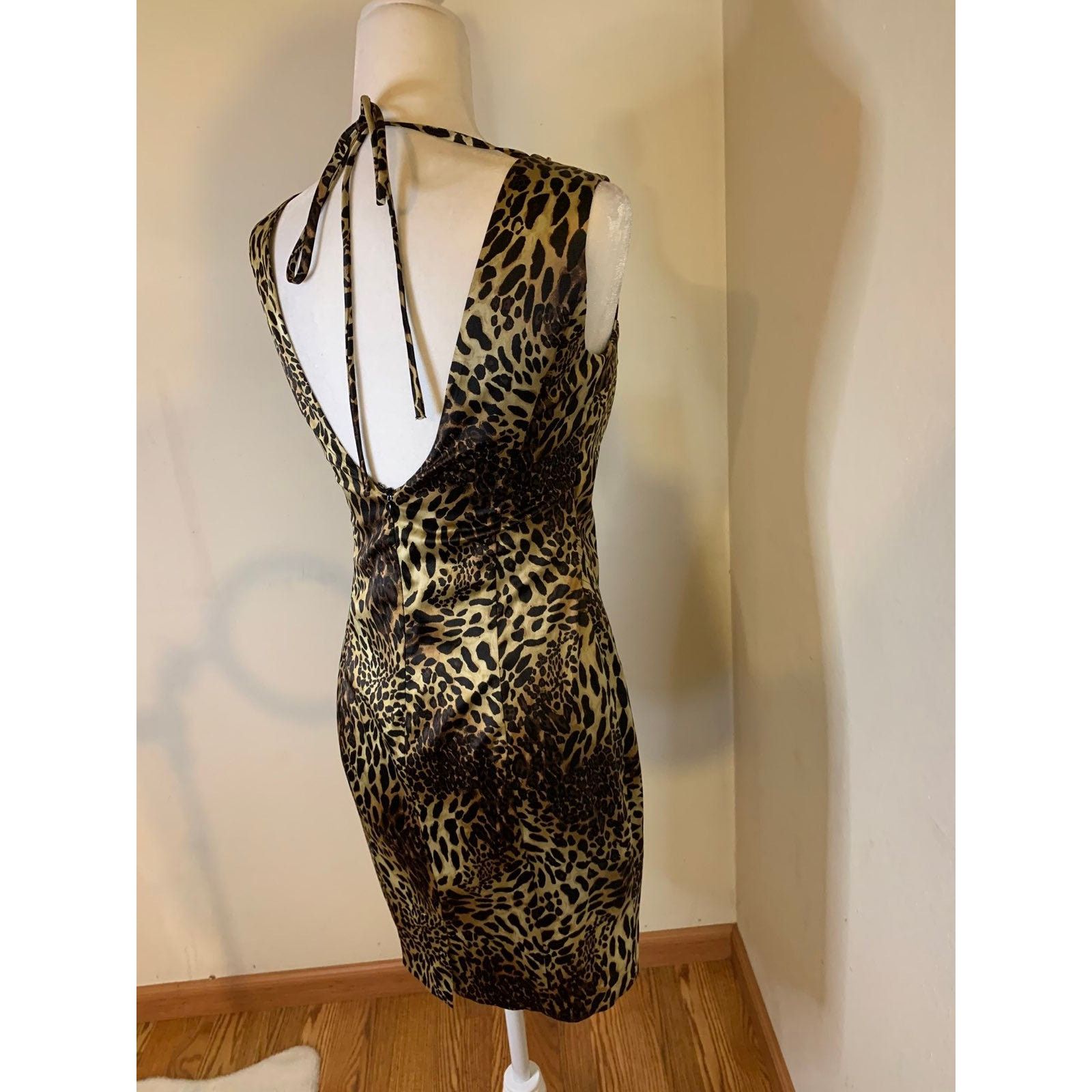 Other XOXO Leopard Dress Women Size 3/4 Mini Dress (NWT) Size S / US 4 / IT 40 - 7 Thumbnail