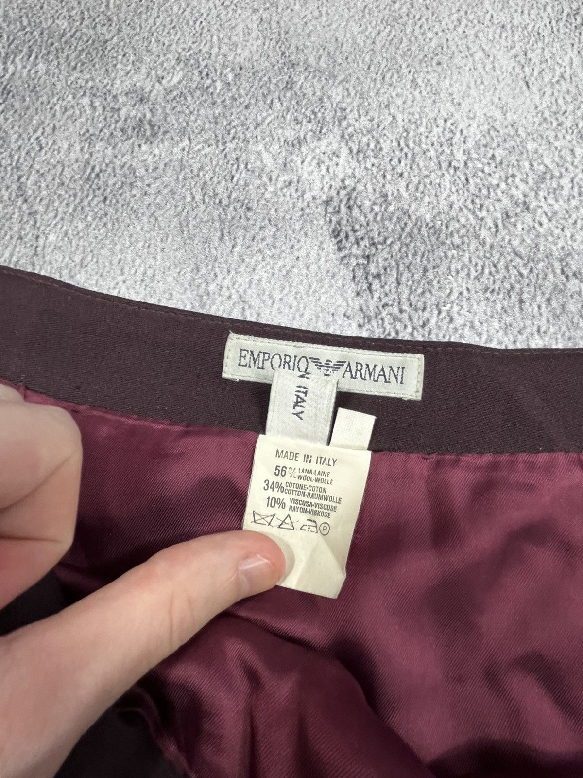 Emporio Armani Vintage 90s Emporio Armani retro skirt old money streetwear Size 28" / US 6 / IT 42 - 11 Thumbnail