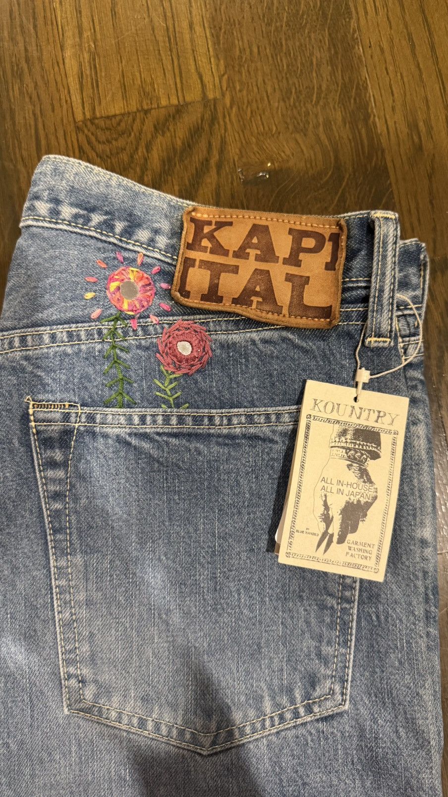 Kapital × Kapital Kountry Kapital Kountry Embroidered Patchwork Jeans K2109LP009 Size US 32 / EU 48 - 8 Thumbnail